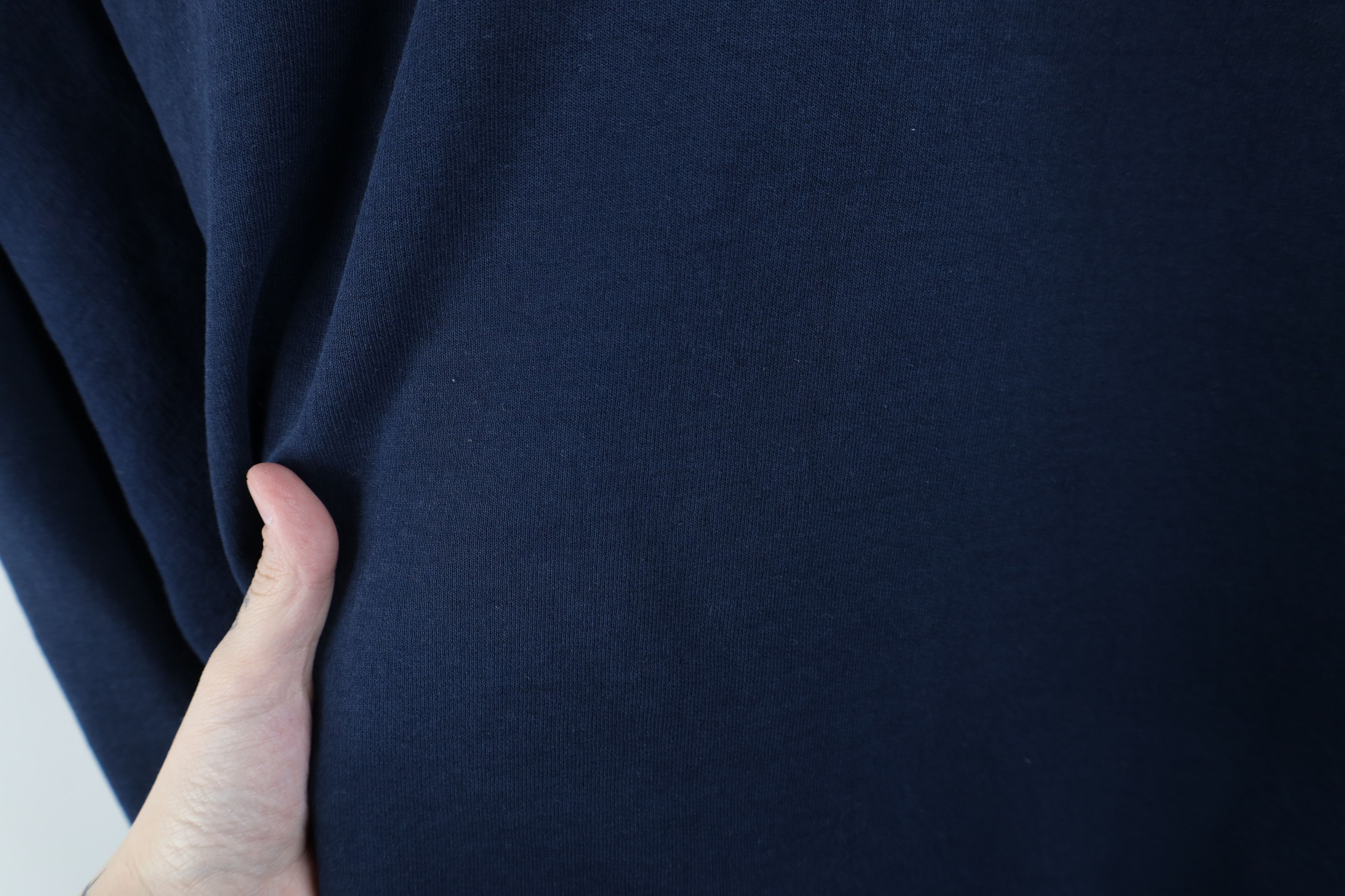 Vintage Vintage 90s Streetwear Blank Crewneck Sweatshirt Navy Blue Size US XXL / EU 58 / 5 - 6 Thumbnail