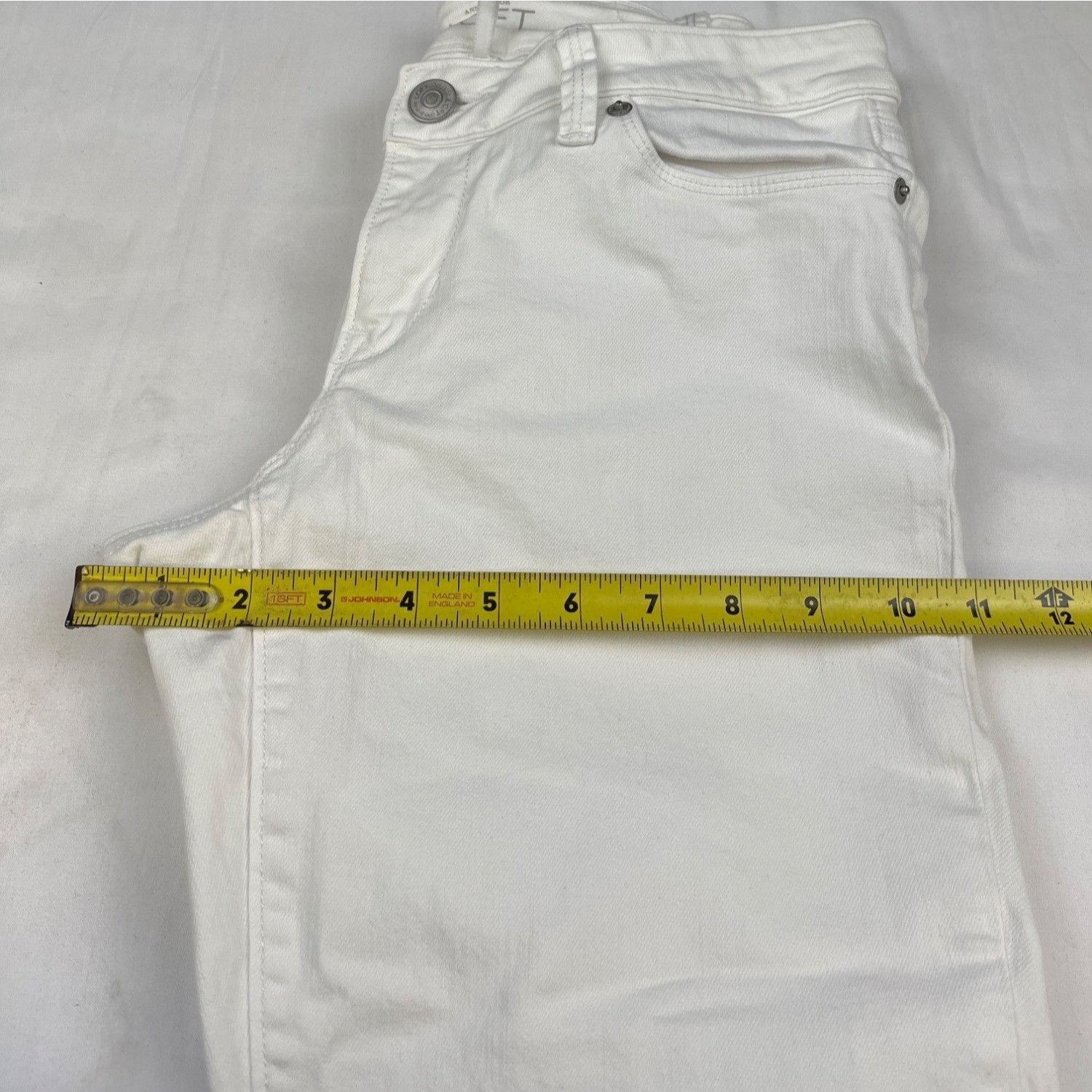 Loft Ann Taylor Loft Women's White Jeans/Skinny Ankle Sz 26/2 SKU Size 27" / US 4 / IT 40 - 7 Thumbnail