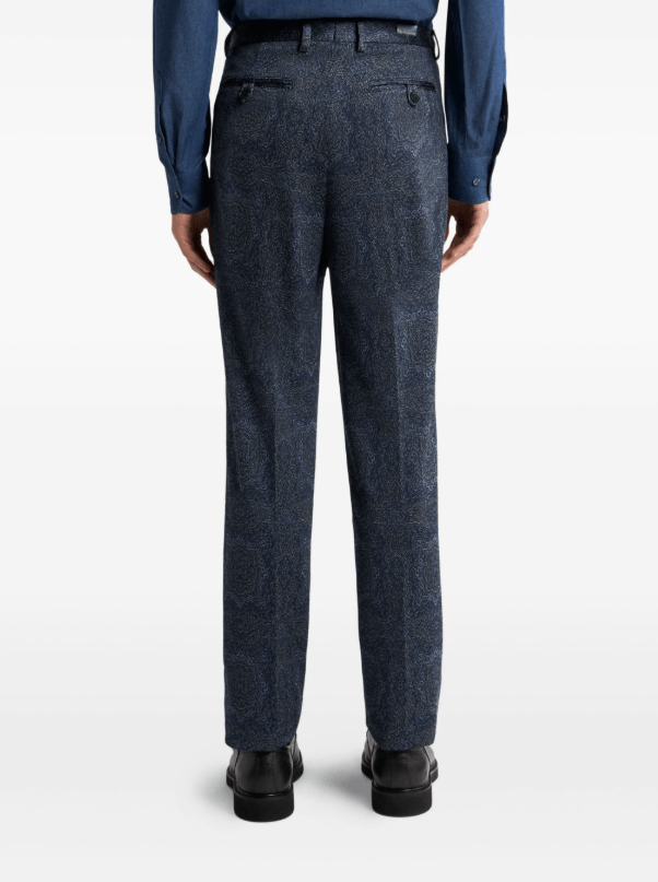 Etro BNWT AW25 ETRO PATTERNED JACQUARD TAILORED PANTS 52 Size US 36 / EU 52 - 11 Thumbnail