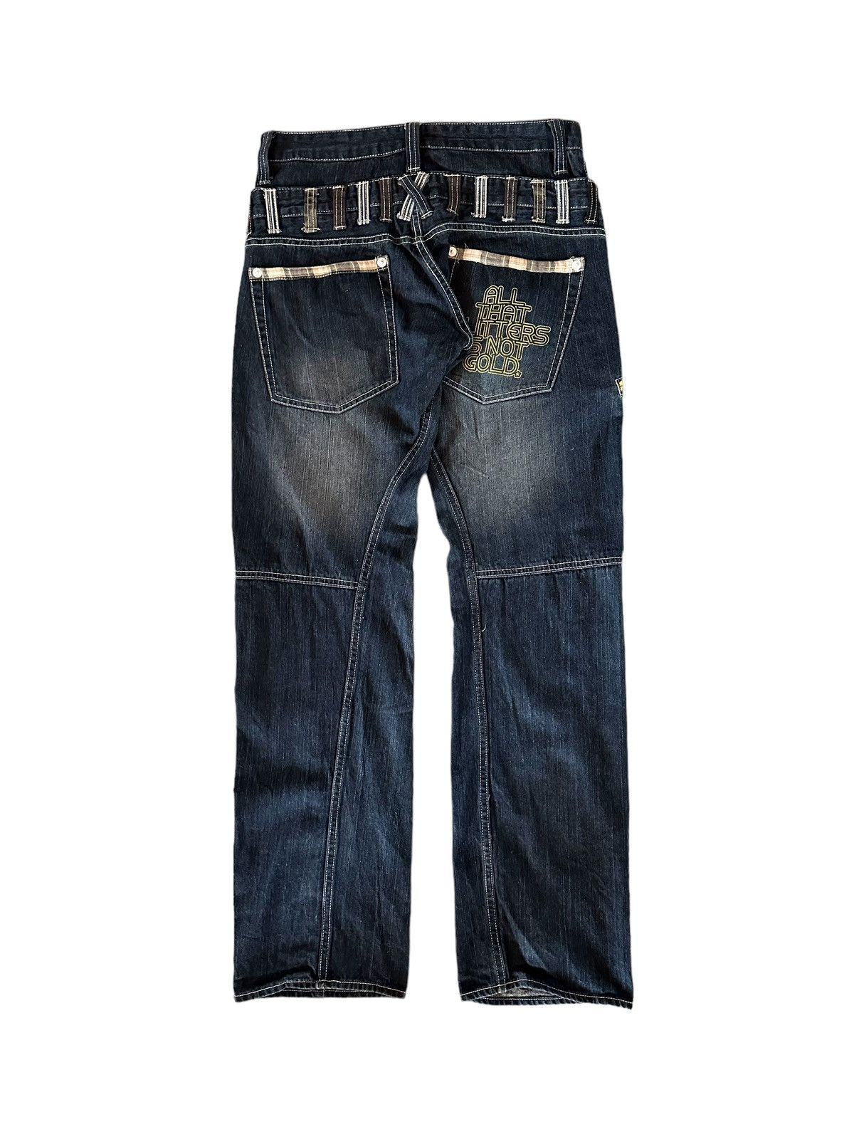 If Six Was Nine Dominate Doublewaist Denim Jeans Size US 32 / EU 48 - 4 Thumbnail
