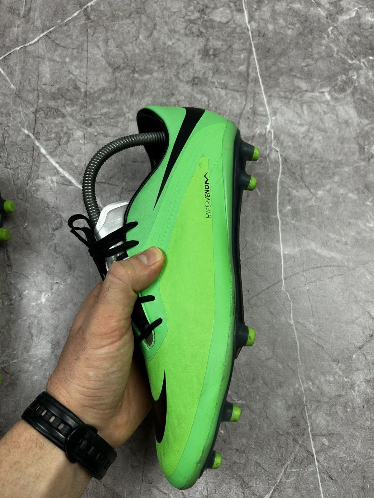 Nike Nike Hypervenom Phatal FG Neo Lime Athletic Soccer Cleat Men Size US 8 / EU 41 - 13 Thumbnail
