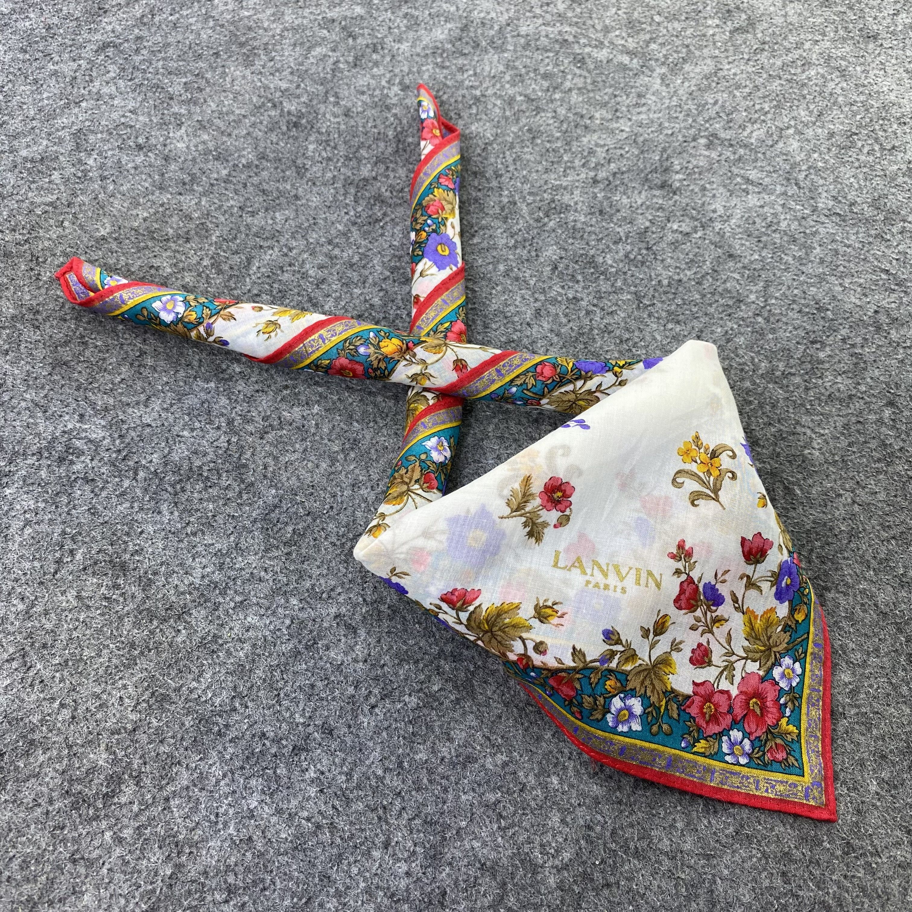 Lanvin Lanvin Handkerchief Neckerchief Bandana-B1638 Size ONE SIZE - 1 Thumbnail