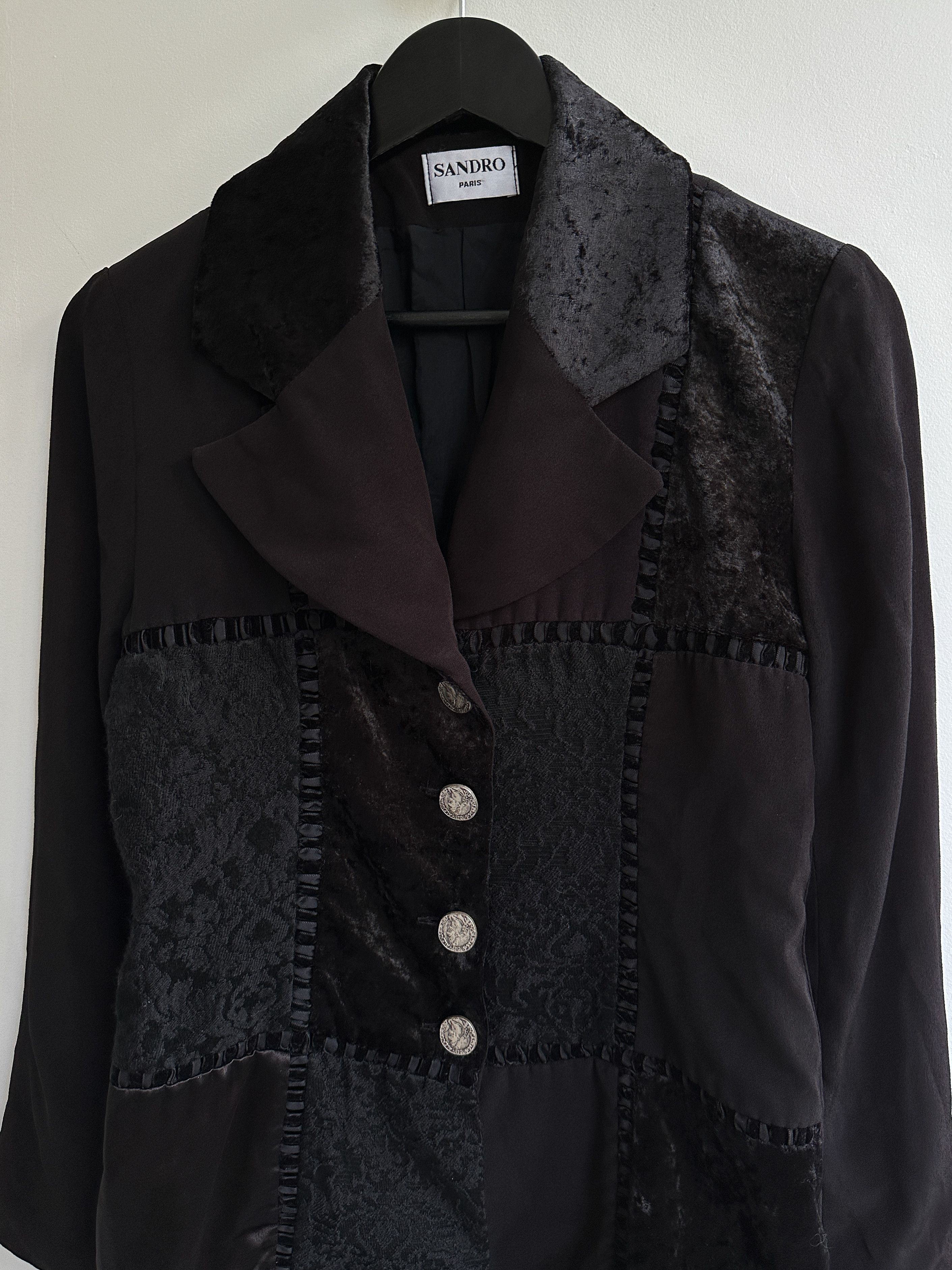 Sandro Vintage Sandro Blazer Jacket Size S / US 4 / IT 40 - 5 Thumbnail