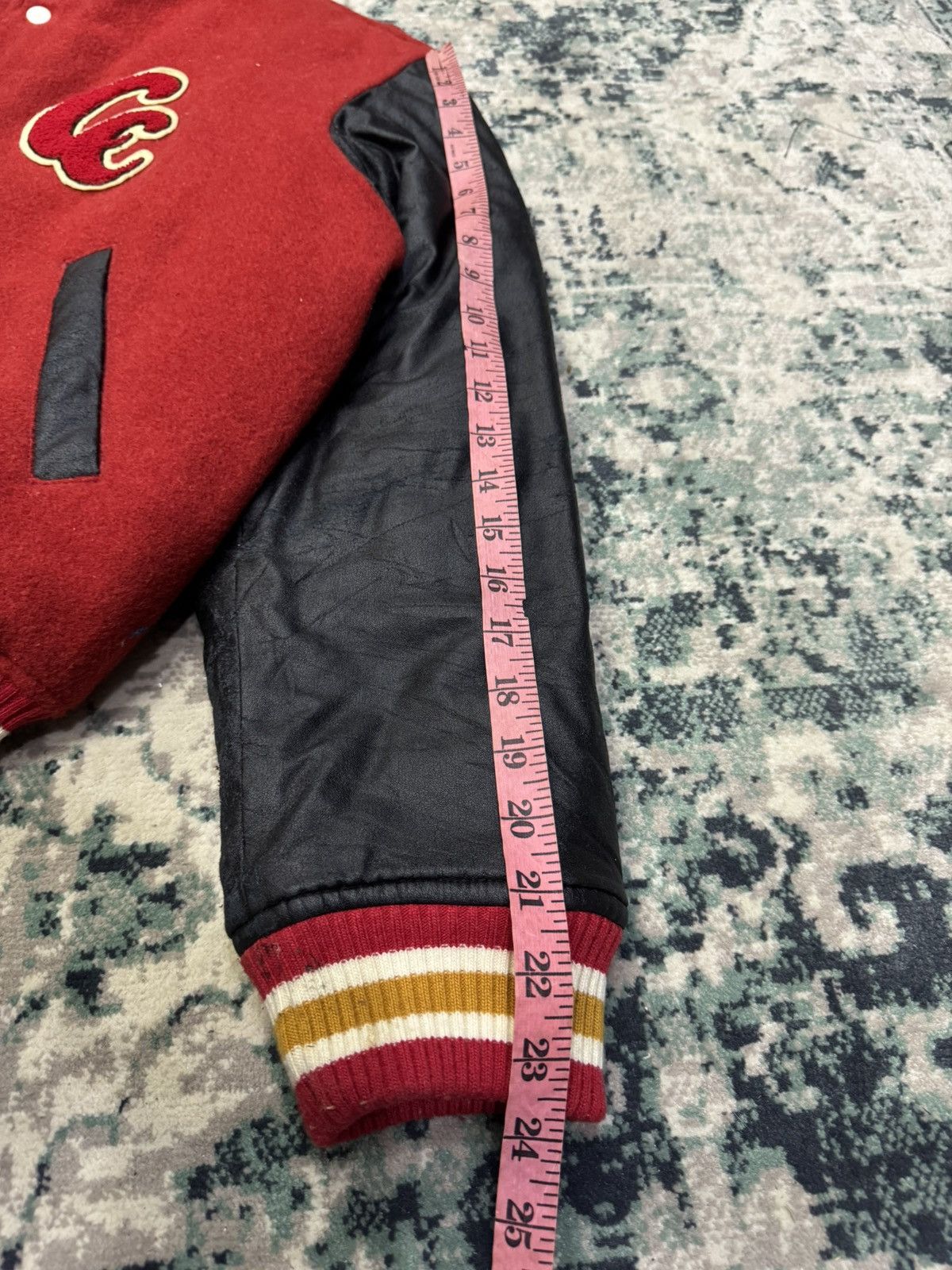Kansai Yamamoto VINTAGE CC KANSAI YAMAMOTO WOOL WAXED ARMS VARSITY JACKET Size US L / EU 52-54 / 3 - 8 Thumbnail