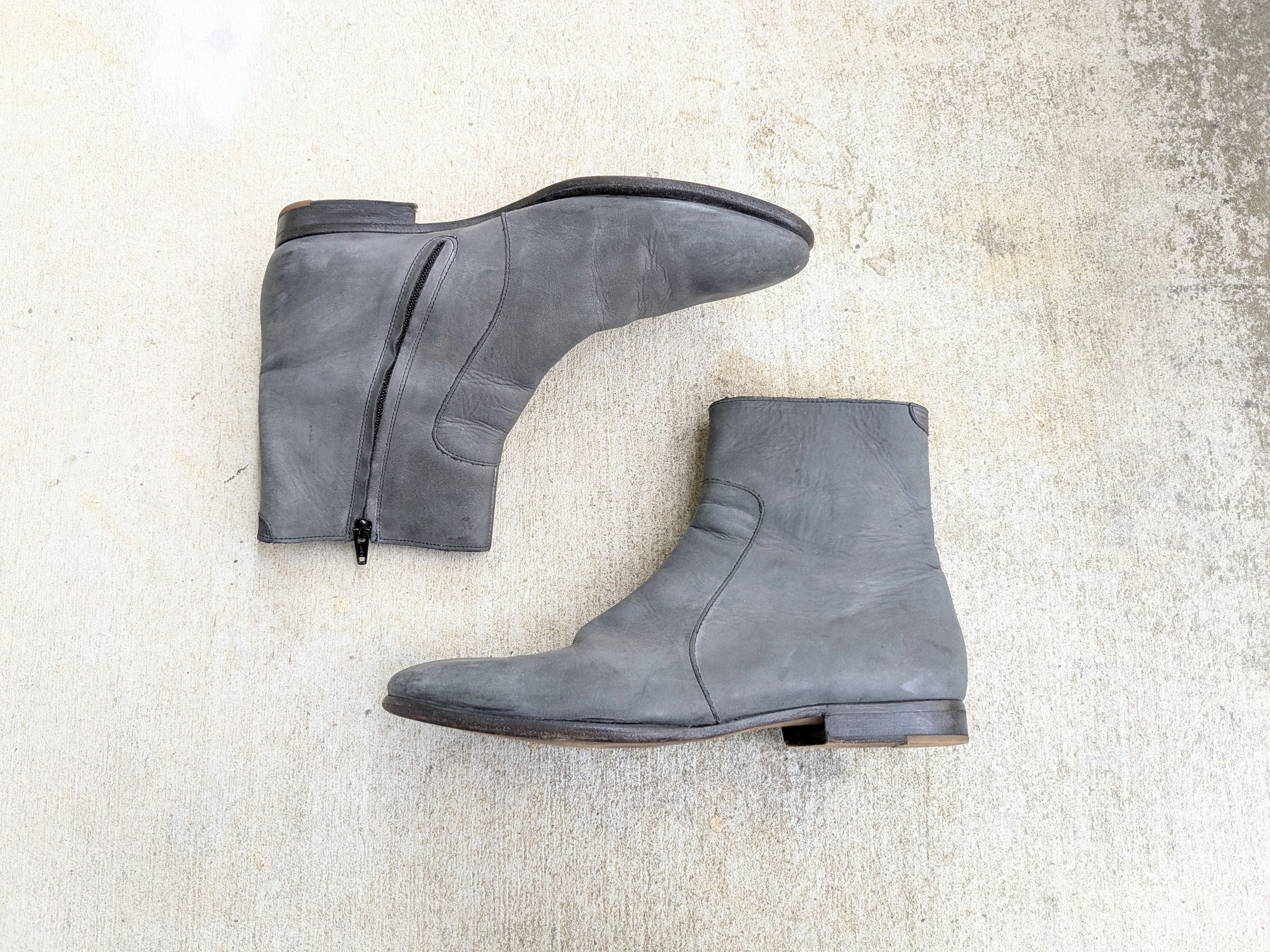 H&M × Maison Margiela Maison Margiela x H&M Boots Side Zip Black 10 43 Leather Size US 10 / EU 43 - 1 Thumbnail