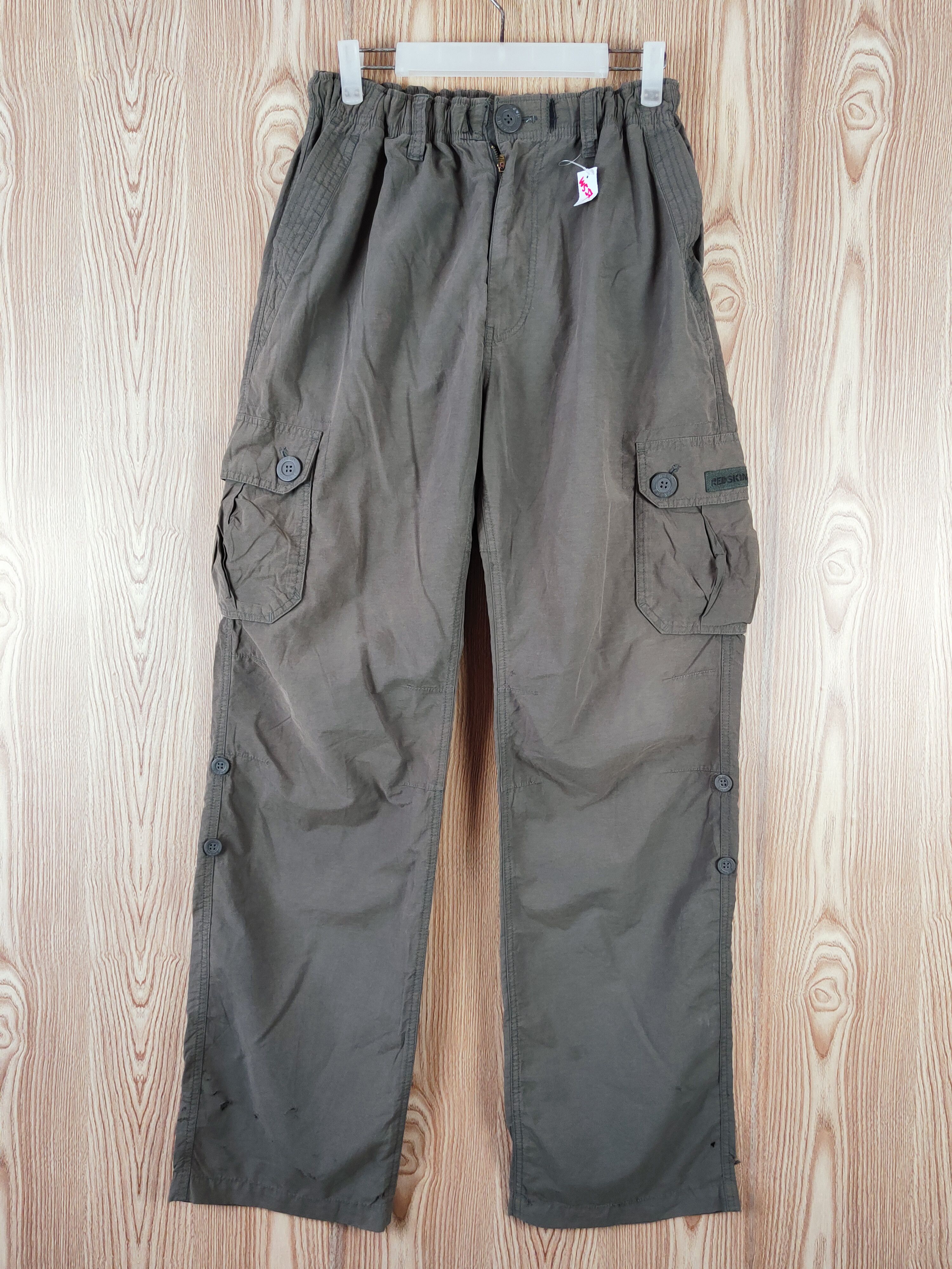 Japanese Brand Redskins Olive Faded Multipocket Tactical Cargo Pants #W527 Size US 30 / EU 46 - 1 Thumbnail