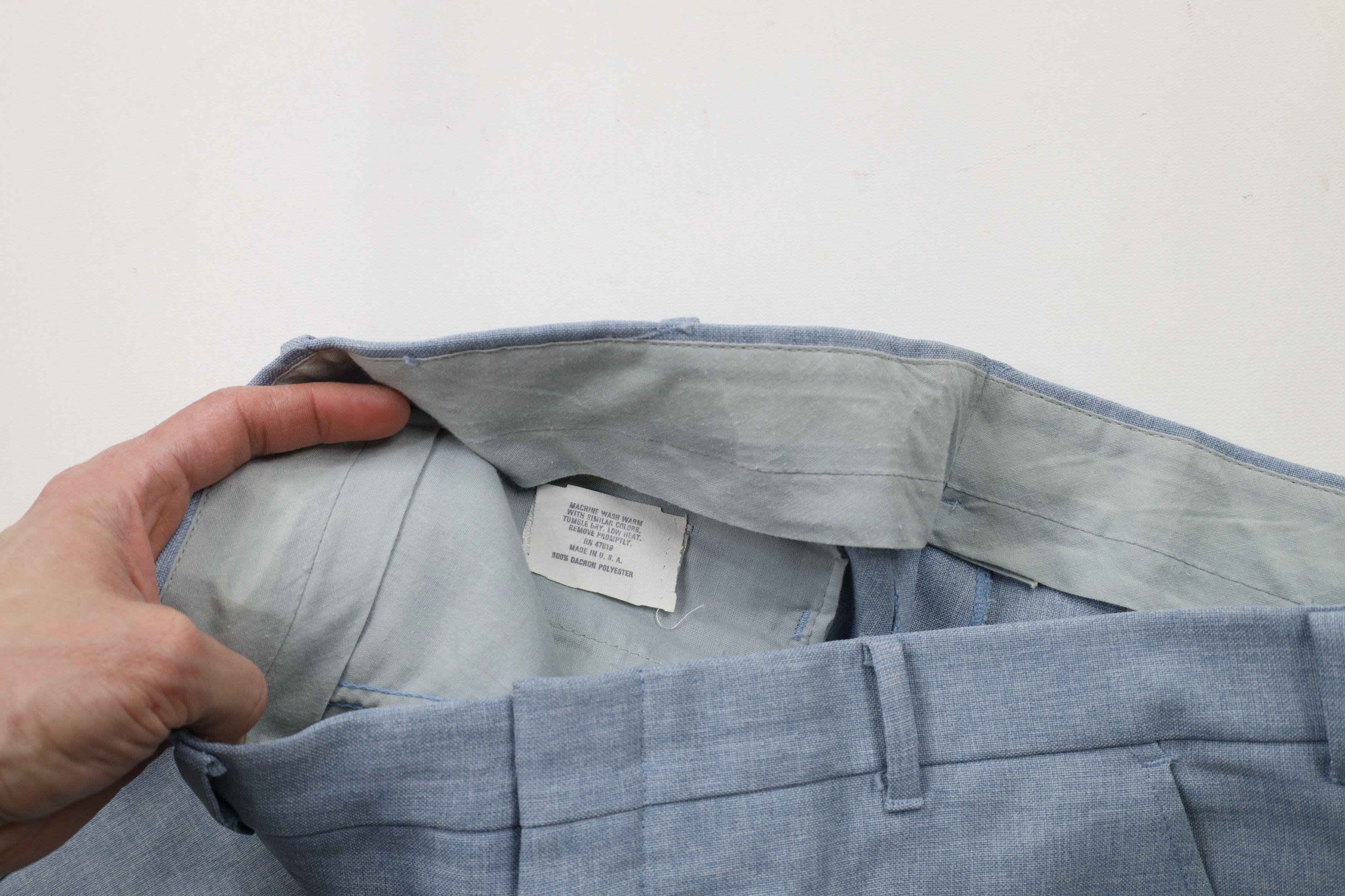 Vintage Vintage 70s Streetwear Knit Wide Leg Chino Pants USA Size US 34 / EU 50 - 9 Thumbnail