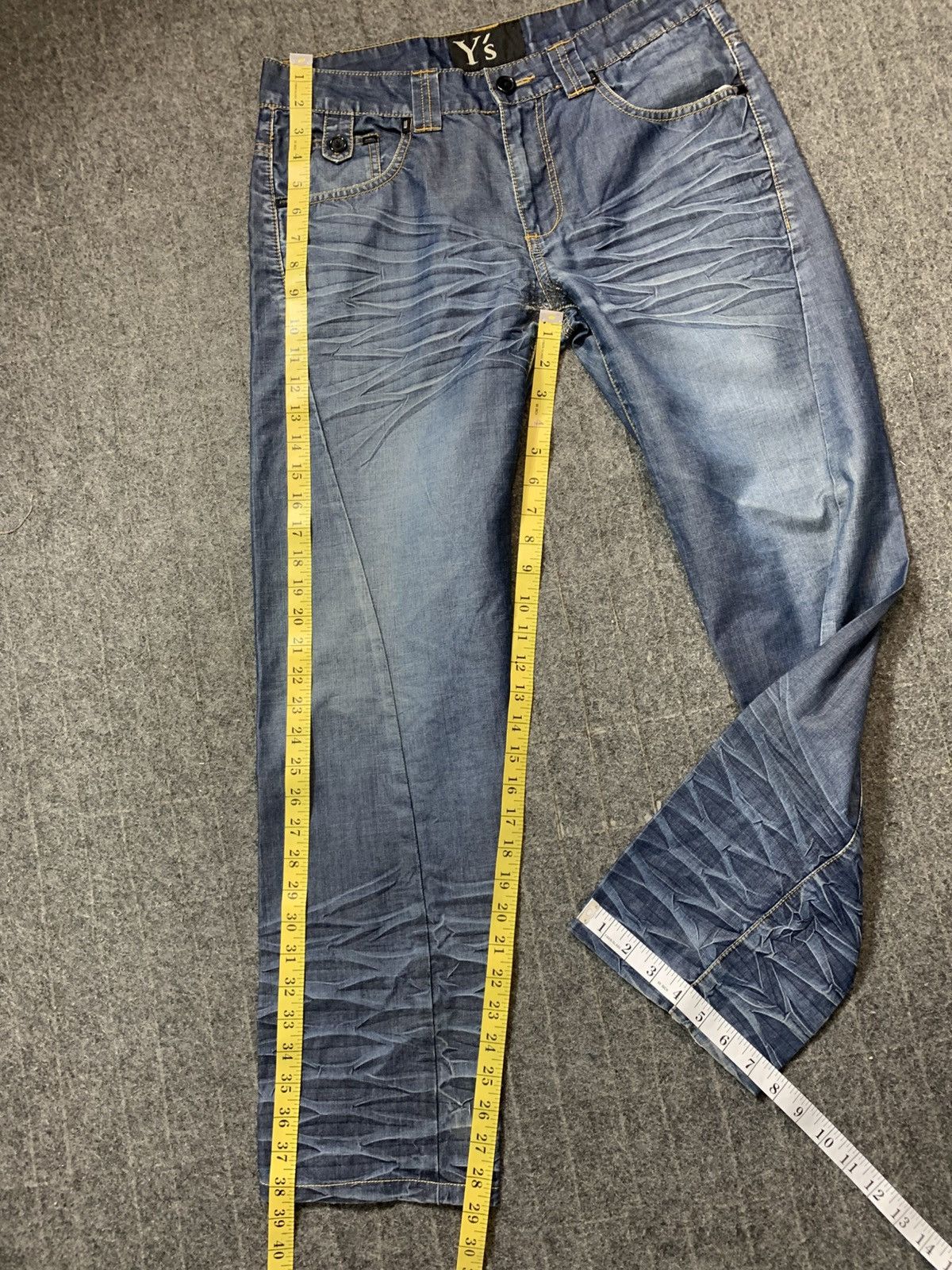 Y's Y’s Yohji Yamamoto Indigo Denim Jeans Straight Cut Size US 32 / EU 48 - 14 Thumbnail