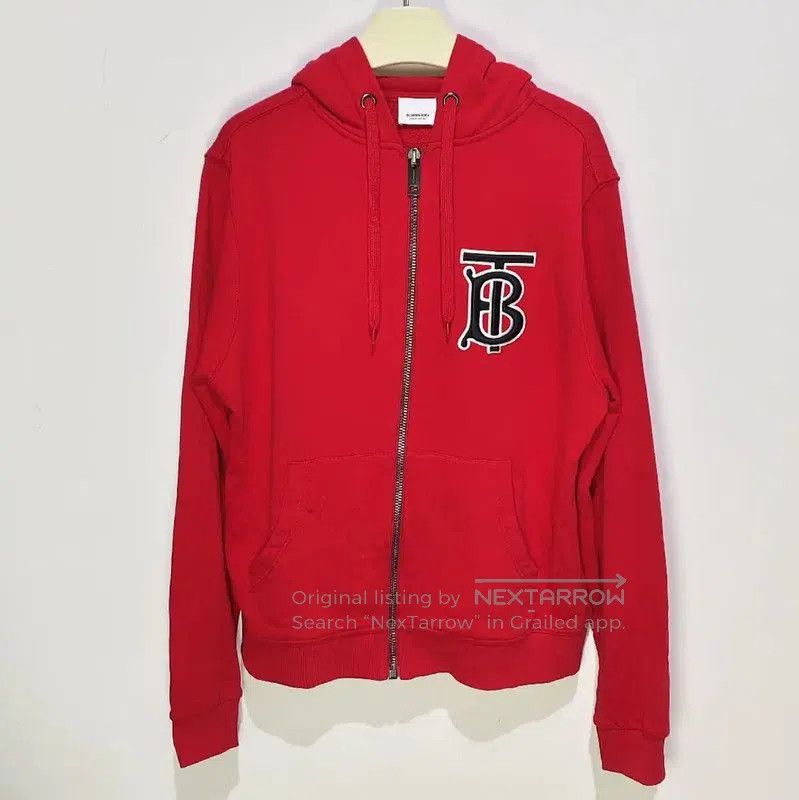 Burberry Burberry Red Cotton Women's Hoodie. Size M / US 6-8 / IT 42-44 - 1 Thumbnail
