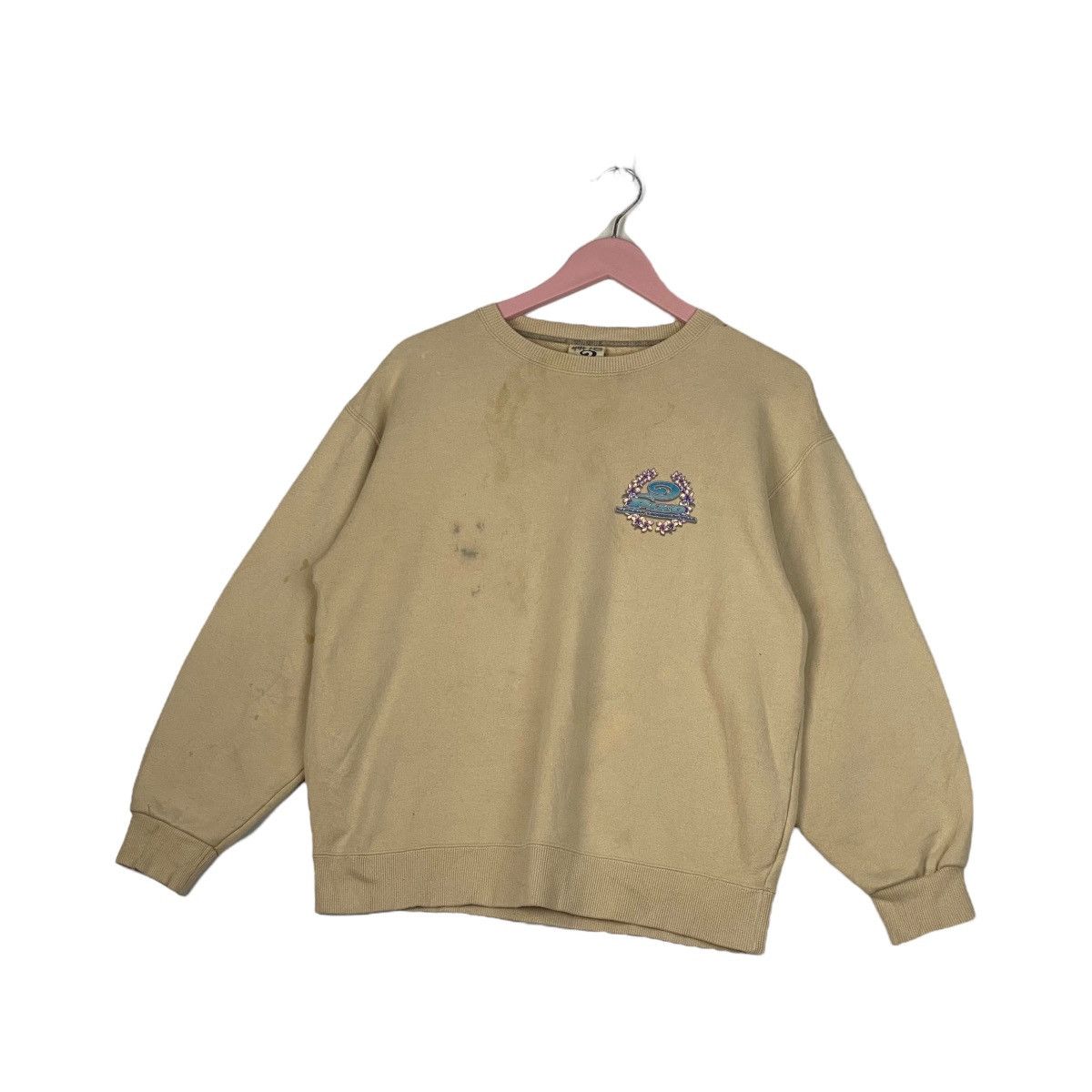 Designer × Vintage Vintage Piko Small Embroidered Crewneck Sweatshirt Brown Size US S / EU 44-46 / 1 - 2 Thumbnail