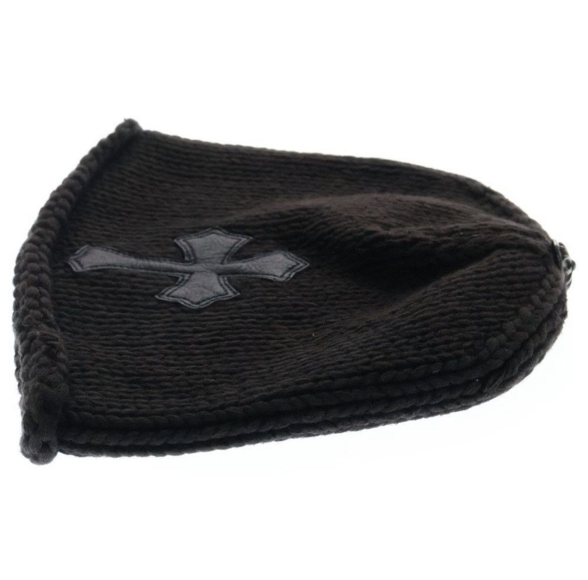 Chrome Hearts Chrome Hearts Black Cashmere Knit Beanie Hat Size ONE SIZE - 3 Thumbnail
