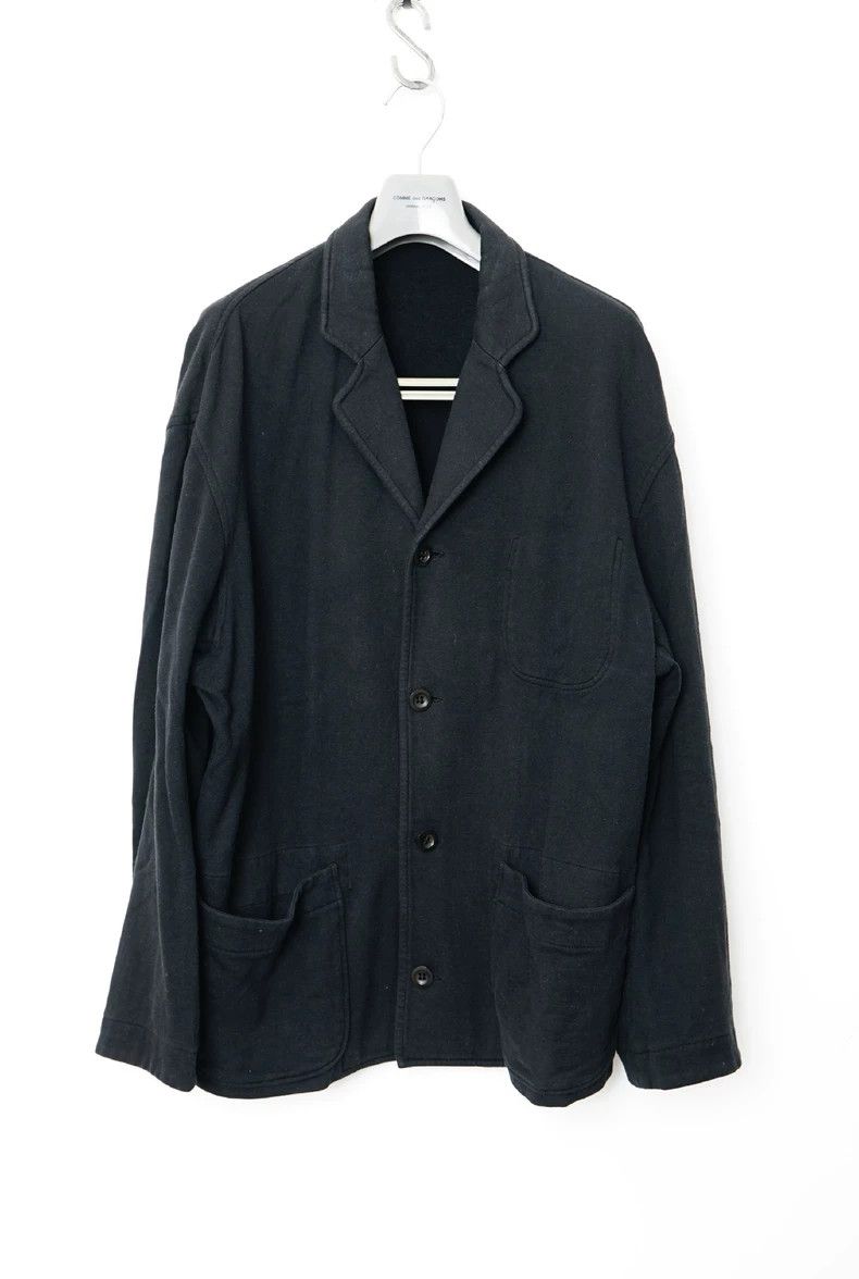 Yohji Yamamoto Loose Draped Black Jacket for Men Size US M / EU 48-50 / 2 - 1 Thumbnail