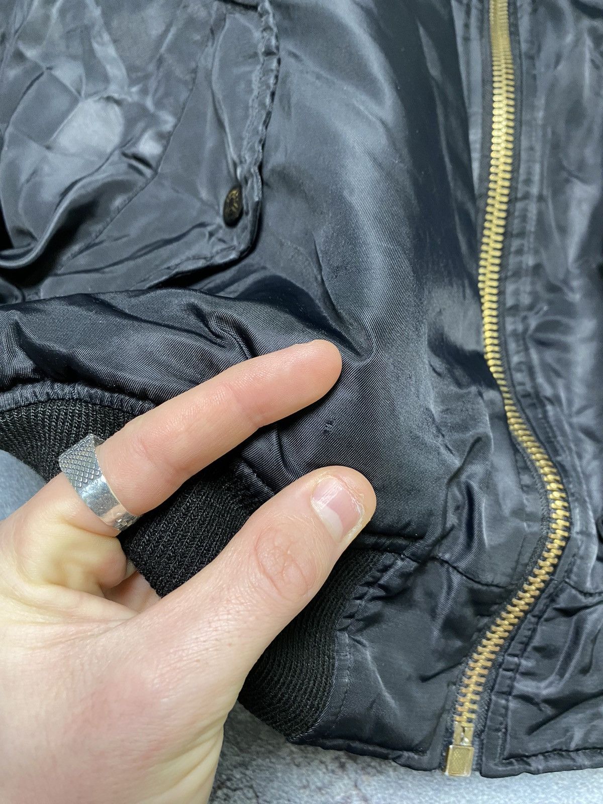 Japanese Brand × Vintage Ma 1 bomber vintage nylon size M Size US M / EU 48-50 / 2 - 9 Thumbnail