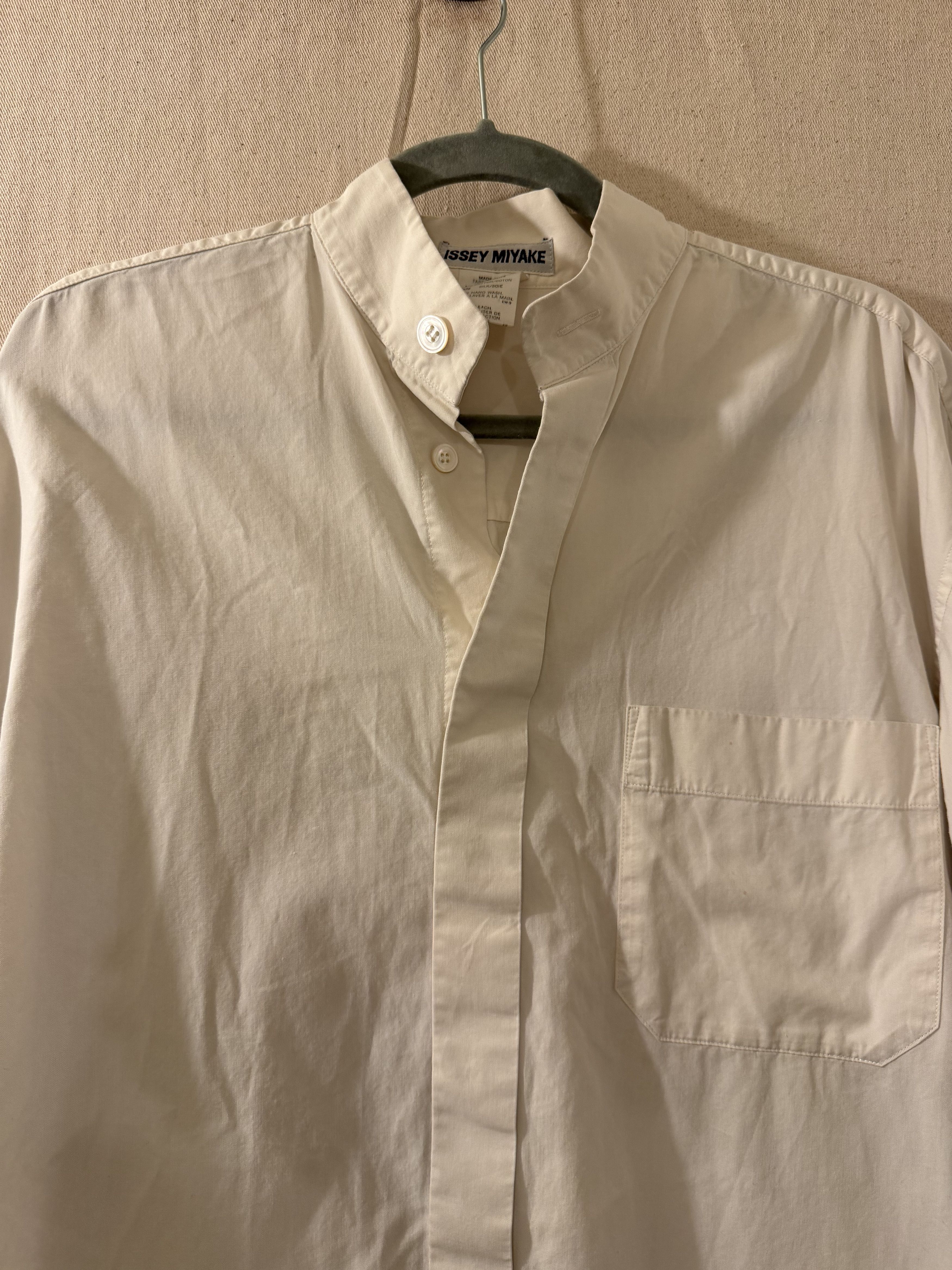 Issey Miyake issey miyake minimal band collar shirt Size US M / EU 48-50 / 2 - 2 Thumbnail