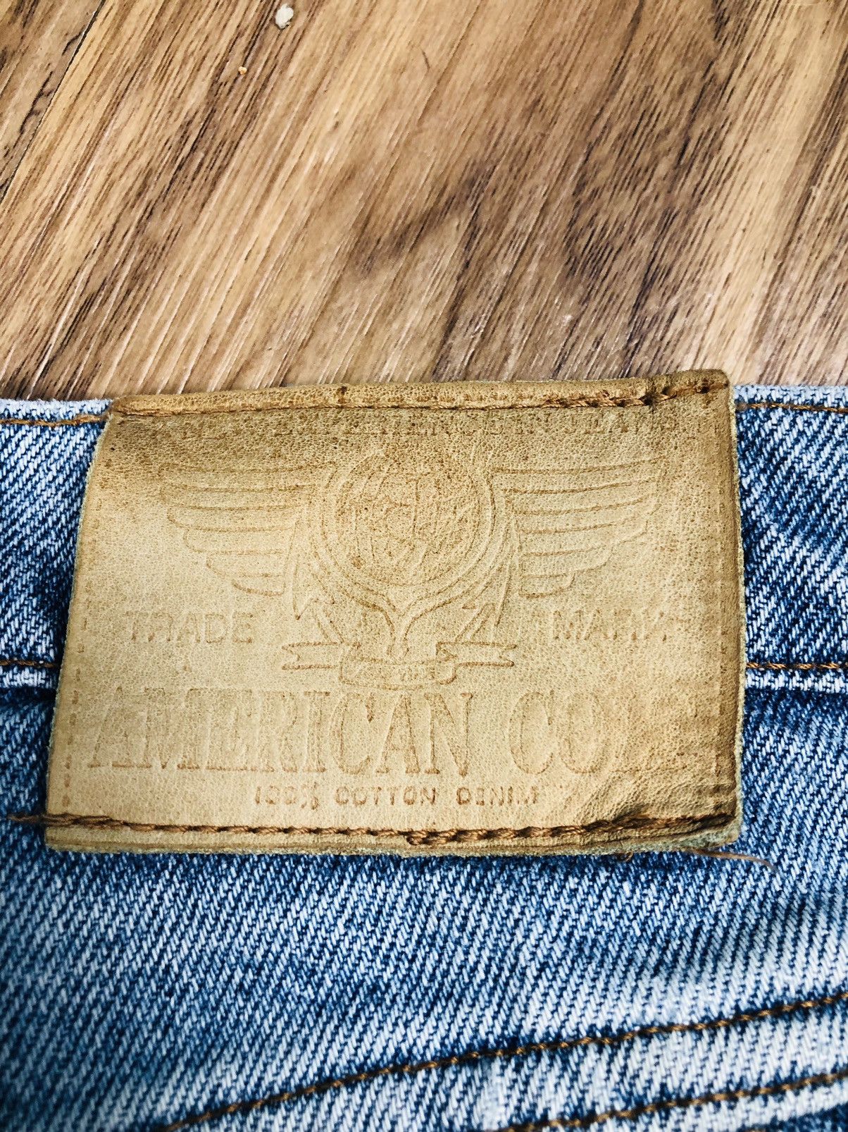 Beauty Beast Vintage AMERICAN COLT Jeans 90s - Suede Trim USA (40) Size US 30 / EU 46 - 18 Thumbnail