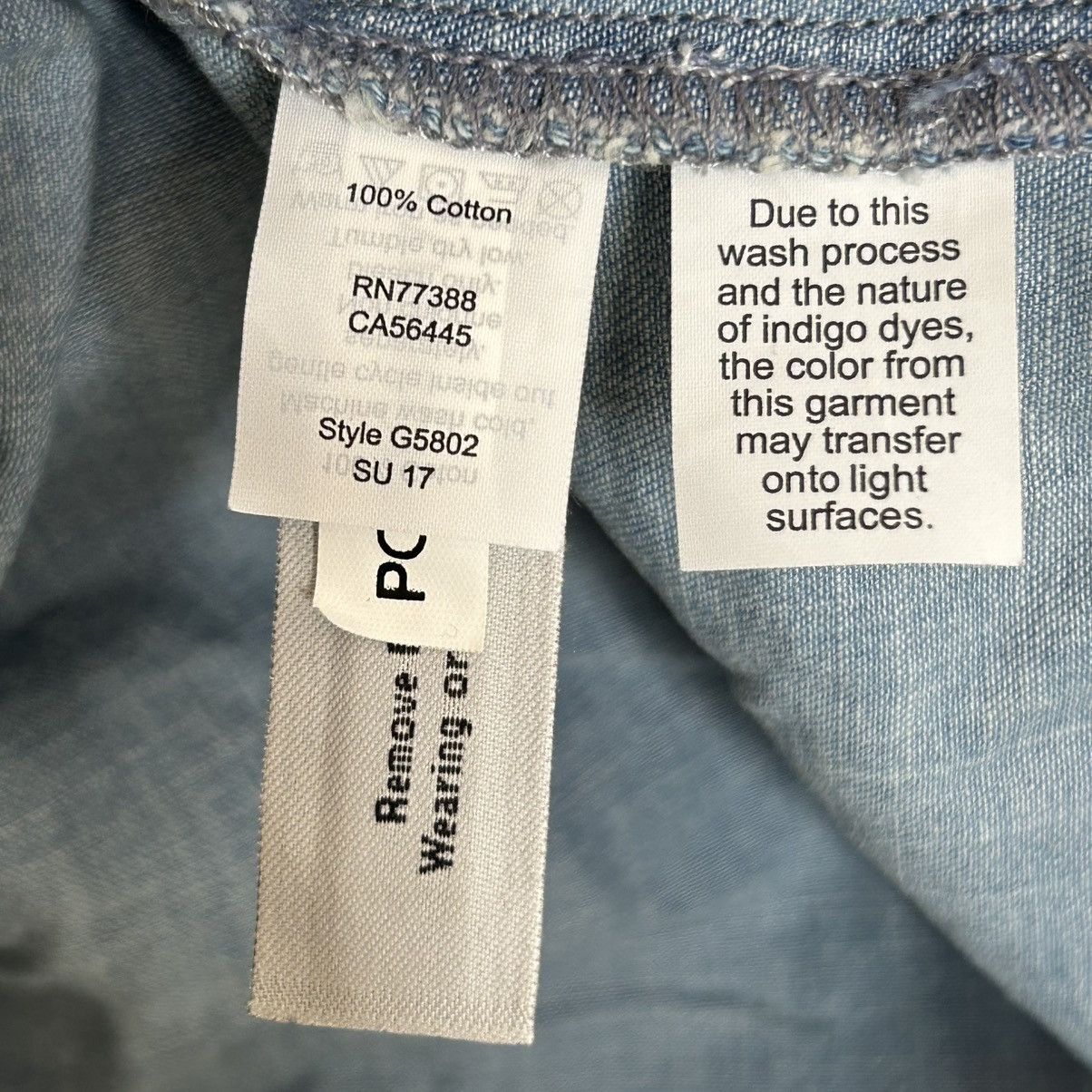 Madewell Madewell Blue Denim Azalea Off-the-Shoulder Chambray Top Size M / US 6-8 / IT 42-44 - 9 Thumbnail