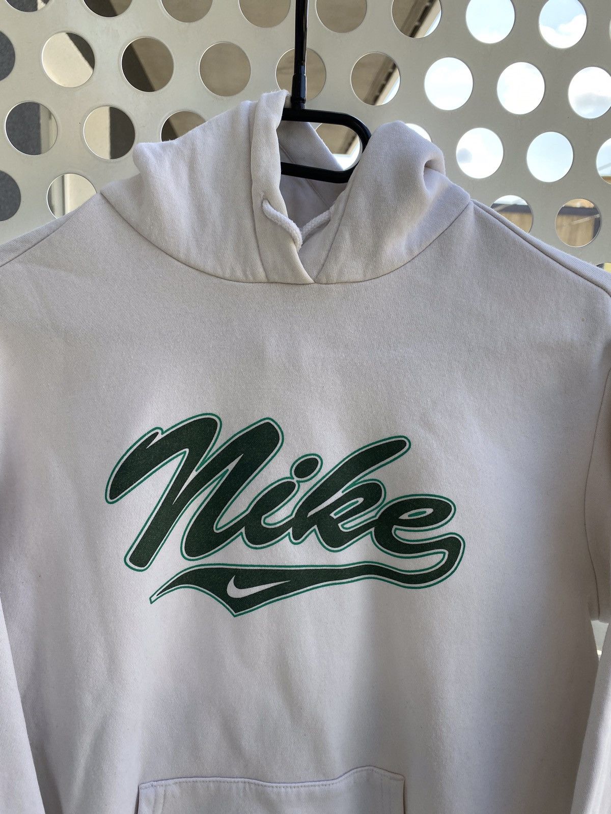 Nike × Vintage Vintage Nike hoodie Central logo Y2K Boxy USA rare 90 retro Size US S / EU 44-46 / 1 - 2 Thumbnail