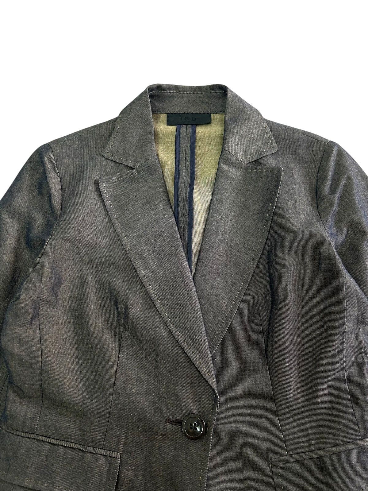 Japanese Brand × Vintage 💥ICB Japanese Blazer Coat Women Size S / US 4 / IT 40 - 3 Thumbnail