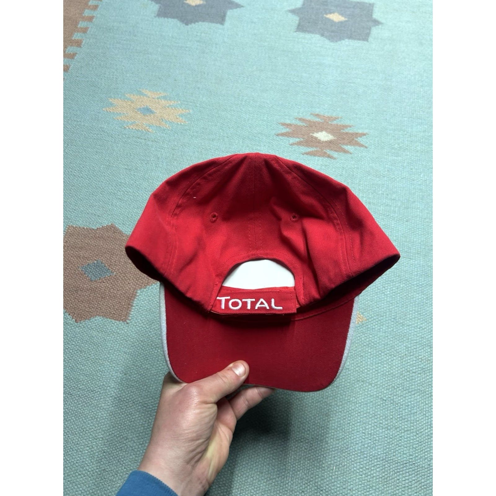 Vintage Vtg strapback hat baseball cap Total Lubricants racing adjustable NOS Men Red Size ONE SIZE - 4 Thumbnail