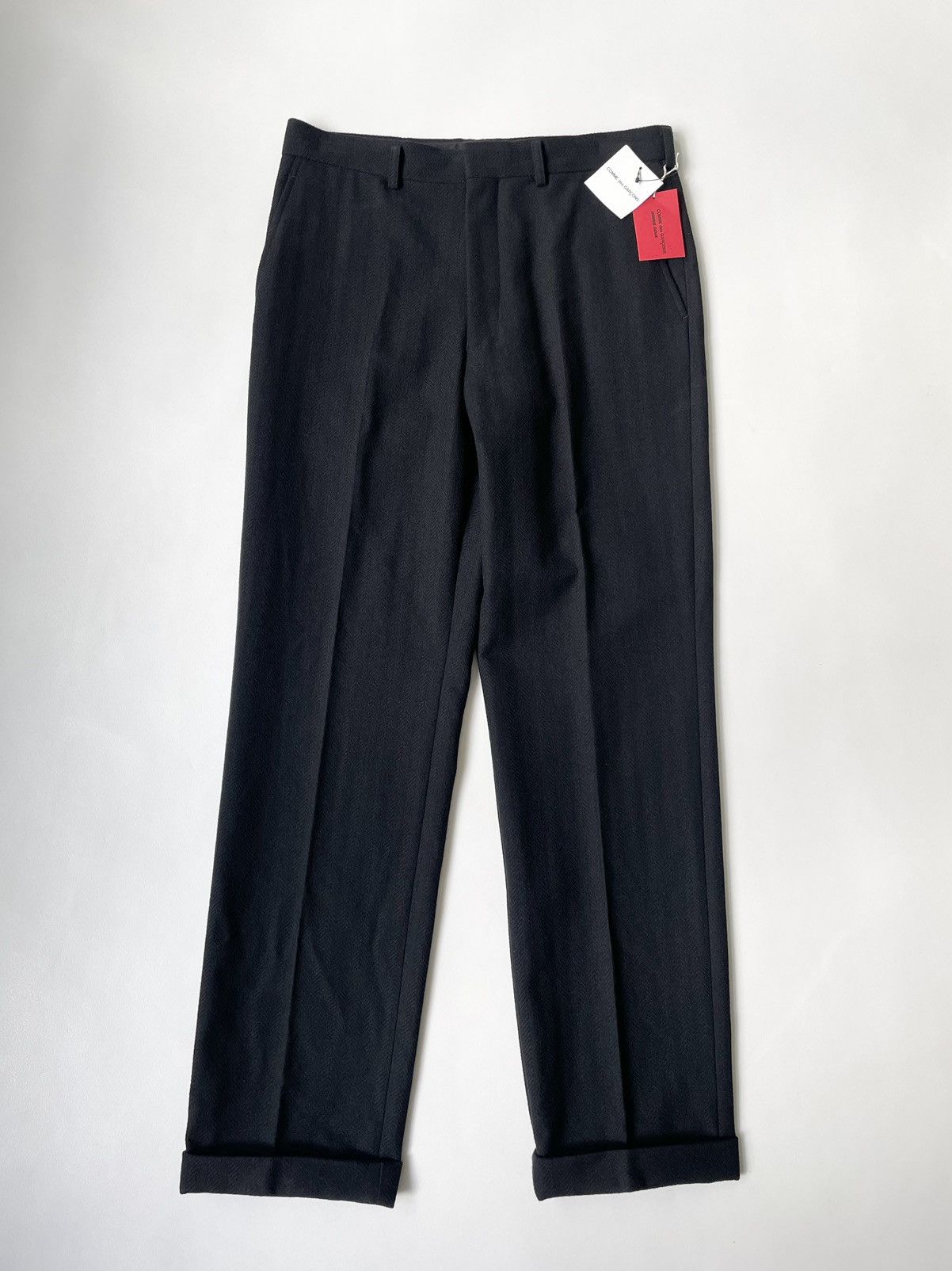 Comme des Garcons A/W 08 Herringbone Wool Trousers Size US 32 / EU 48 - 2 Thumbnail