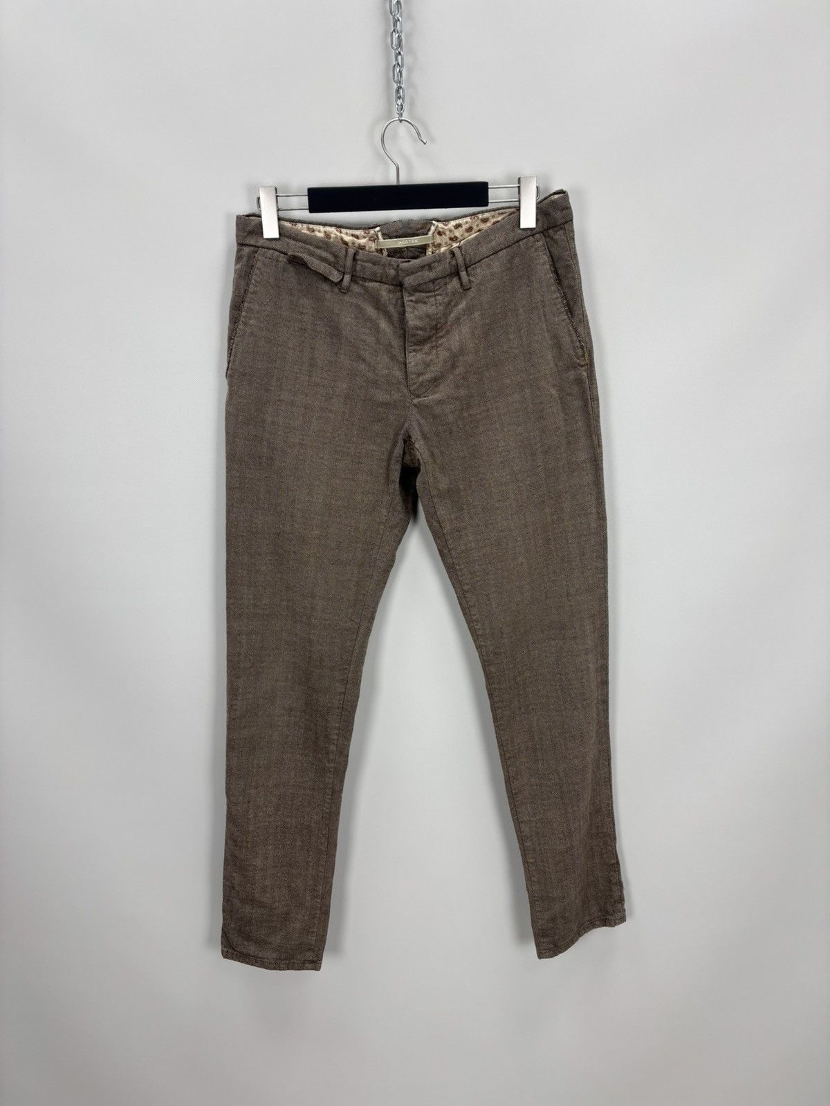 Incotex Mens pants Incotex Size 35 Color Brown Size US 35 - 1 Thumbnail