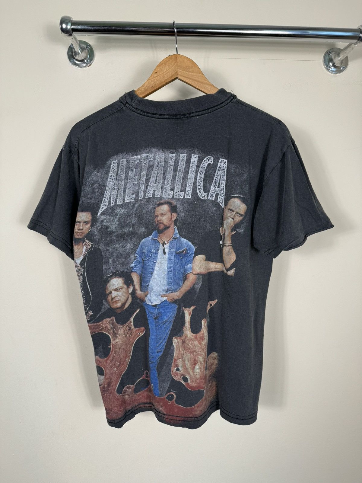Metallica Metallica vintage band full print rock t shirt Size US M / EU 48-50 / 2 - 3 Thumbnail