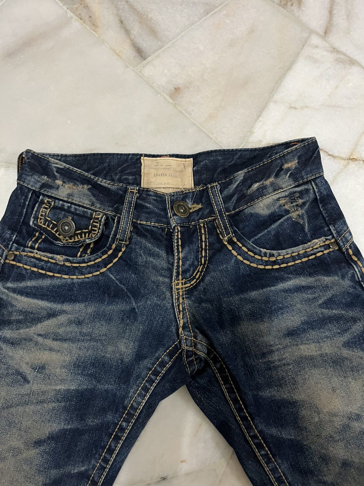Japanese Brand Yoshitomo Nara Lolita jeans denim Size 29" - 6 Thumbnail