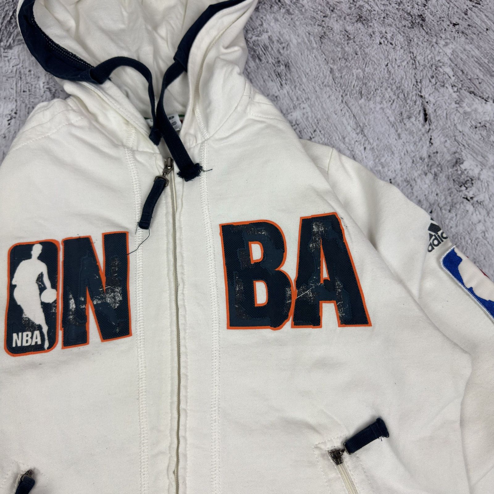 Adidas Adidas Womens White Streetwear Outdoor Full Zip NBA Hoodie S Size S / US 4 / IT 40 - 5 Thumbnail