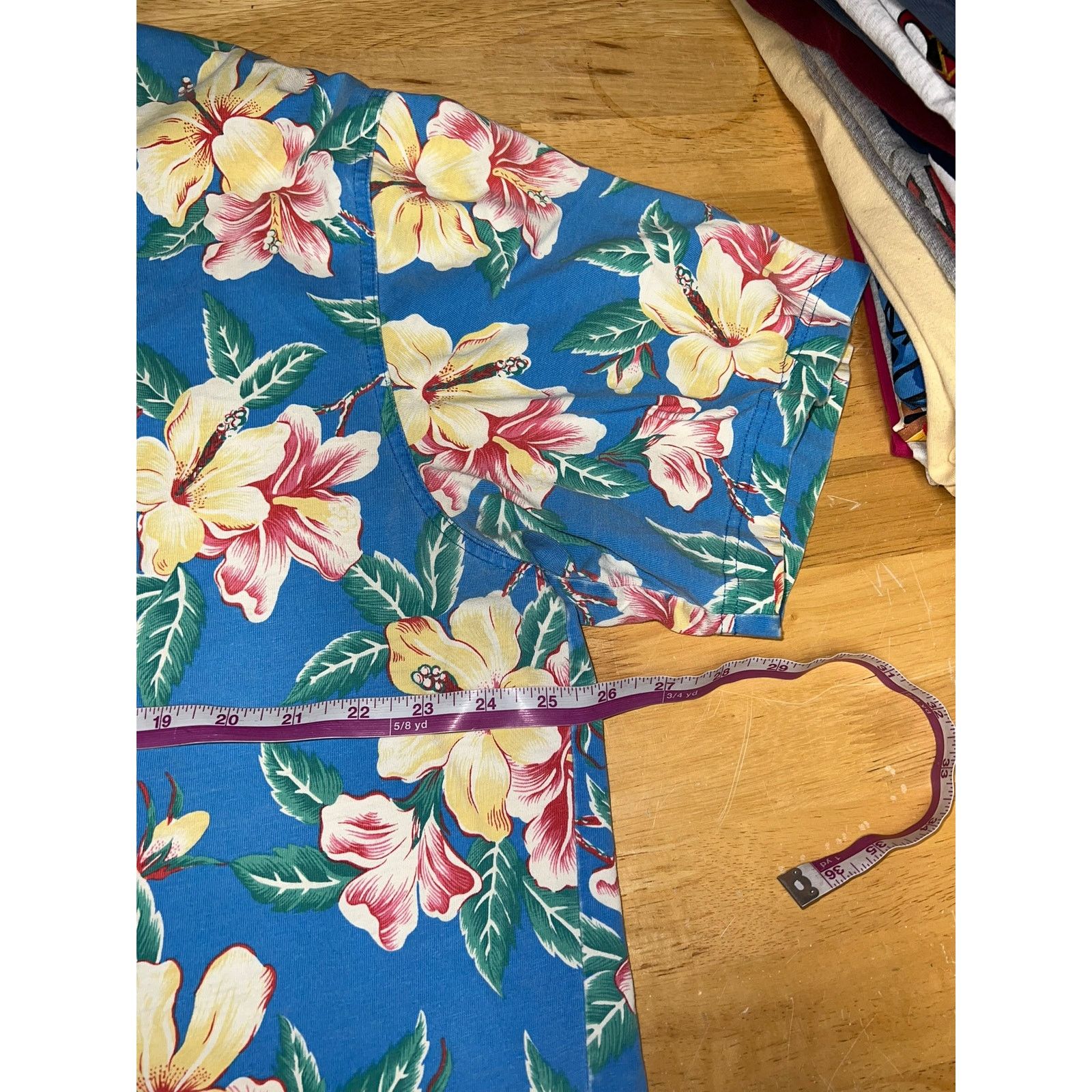 L.L. Bean Vintage LL Bean Hawaiian Shirt 1/4 Button Blue Top VTG 2XL Size US XXL / EU 58 / 5 - 9 Thumbnail