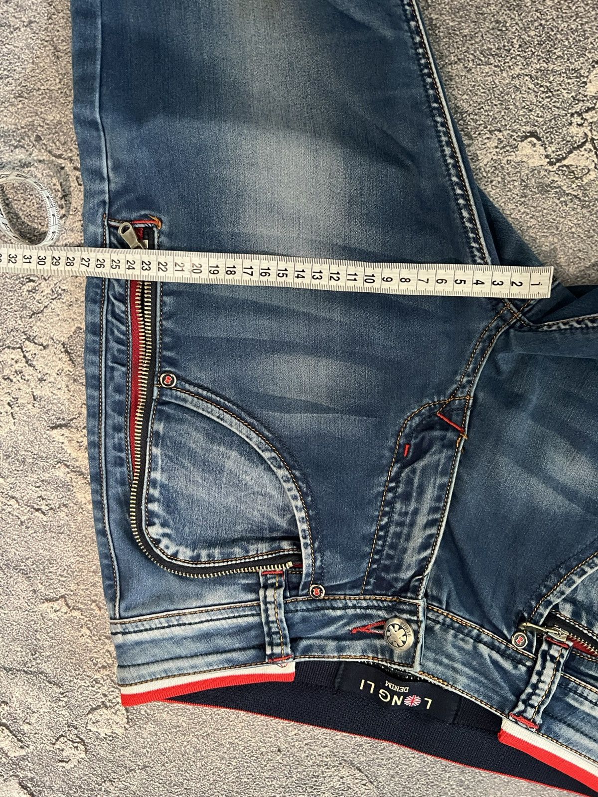 Vintage Archival Glamour Zipper Distressed Jeans Y2K Retro Size US 30 / EU 46 - 7 Thumbnail