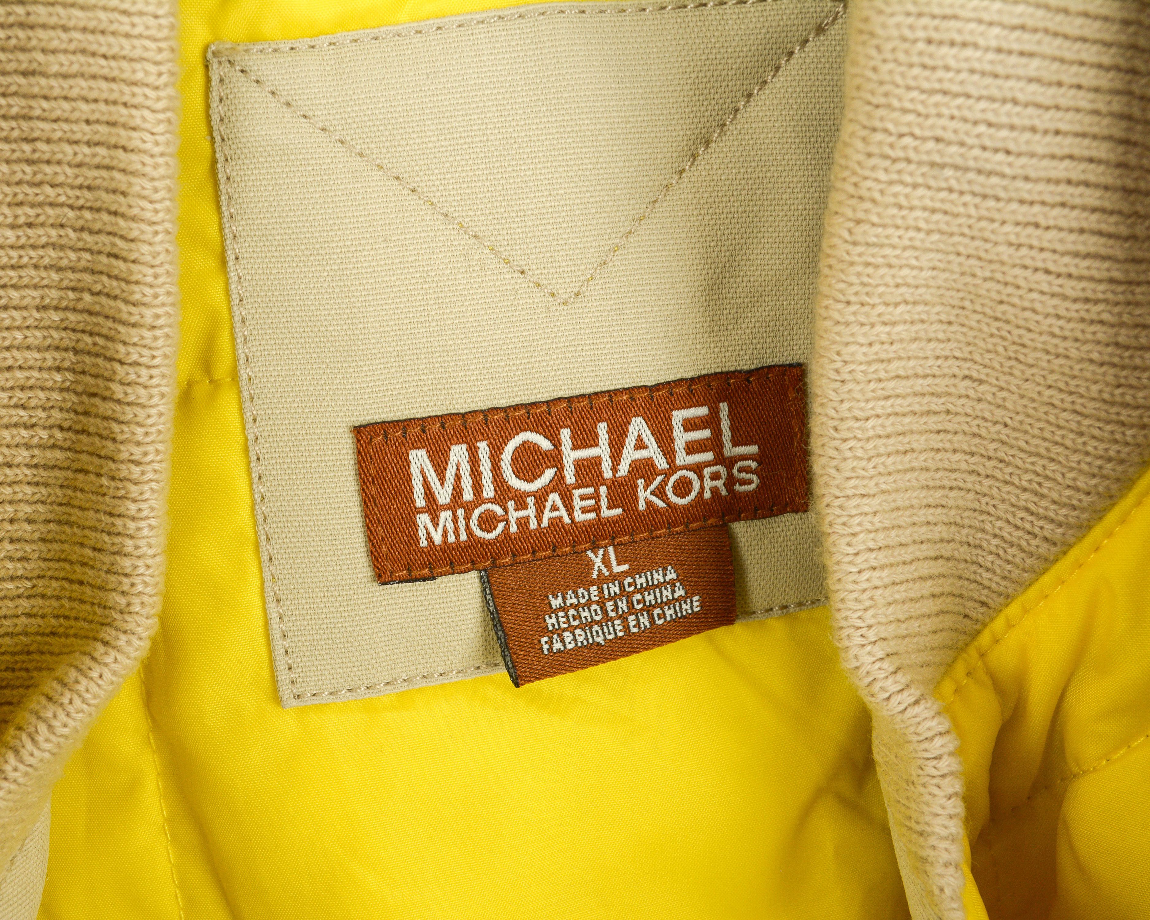 Michael Kors Men's XL 3in1 Jacket Removable Lining Coat Trench Mac Beige Size US XL / EU 56 / 4 - 8 Thumbnail