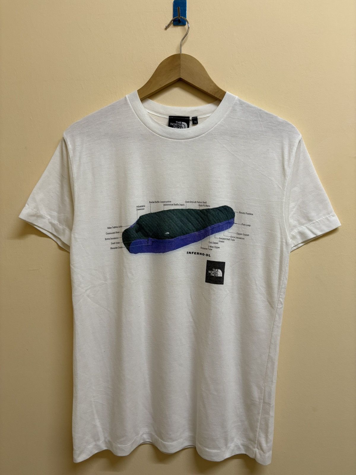 Vintage 90s The North Face TNF Sleeping Bag Outdoor T-Shirt
