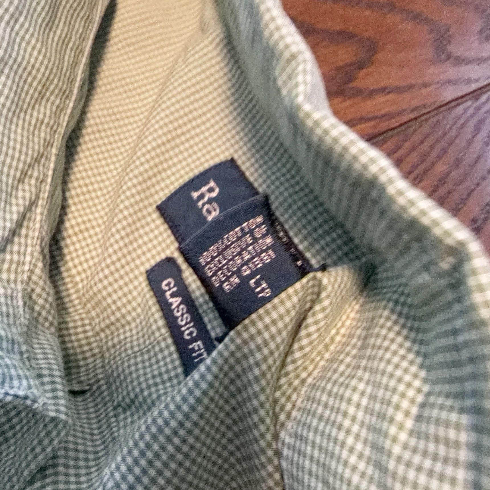 Ralph Lauren VINTAGE Ralph Lauren Shirt Mens 3XLT Green Classic Fit Button Up Short Sleeve New Size US XXL / EU 58 / 5 - 5 Thumbnail