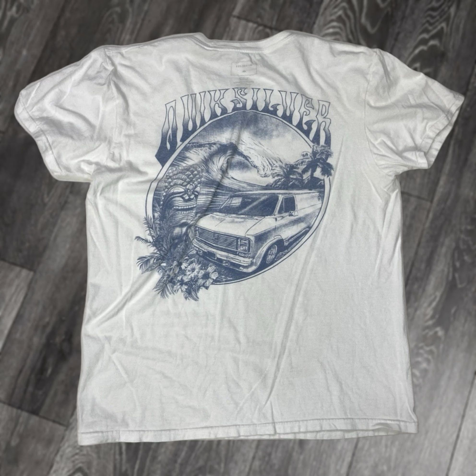 Quiksilver VINTAGE Quiksilver T-Shirt Beach Graphic Short Sleeve Men Medium White Size US XXL / EU 58 / 5 - 1 Thumbnail