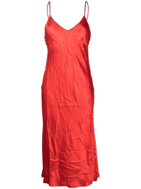 Balenciaga o1mt1gz0724 Pyjama Dress in Red Size L / US 10 / IT 46 - 1 Preview