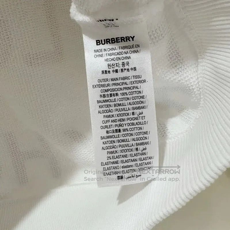 Burberry Burberry Logo Print White Long Sleeve T-Shirt. Size S / US 4 / IT 40 - 6 Thumbnail