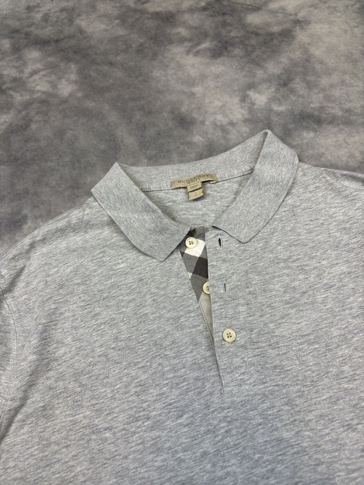 Barbour × Vintage Luxury Vintage Burberry Brit Polo Shirt Tee Y2K Casual Rare Size US M / EU 48-50 / 2 - 2 Thumbnail
