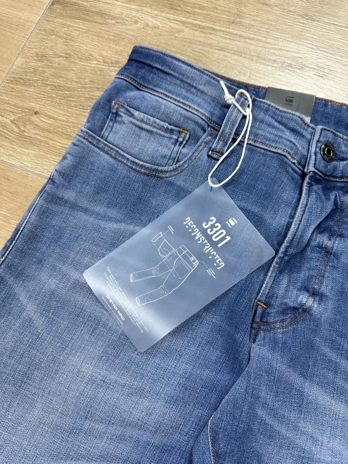 G-Star NEW🏷️ G-Star Raw 3301 Deconstructed Skinny Denim Jeans Size US 31 - 4 Thumbnail