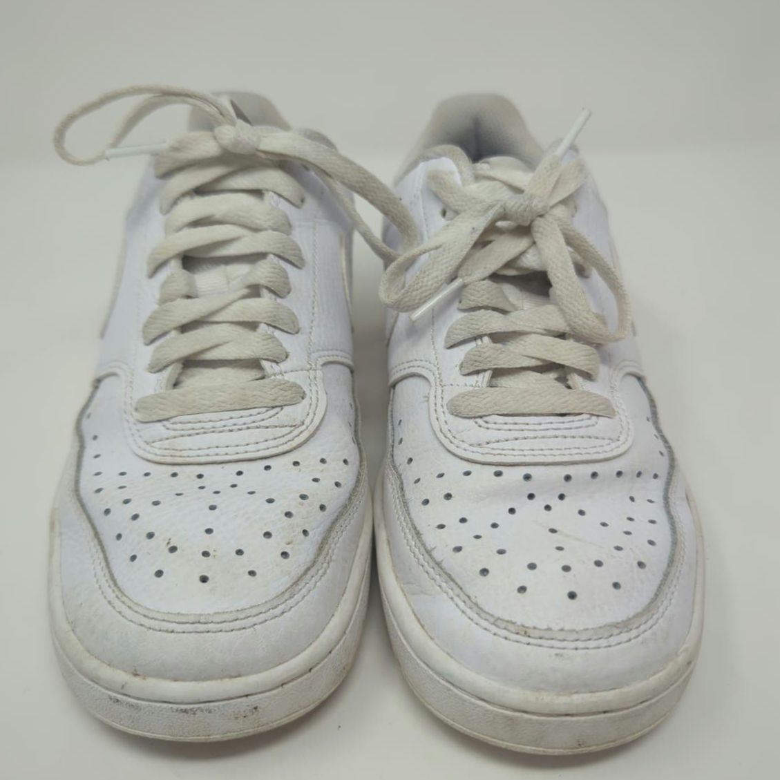 Nike Nike Court Vision Low White Sneakers Womens Size 7.5 Size US 7.5 / IT 37.5 - 3 Thumbnail