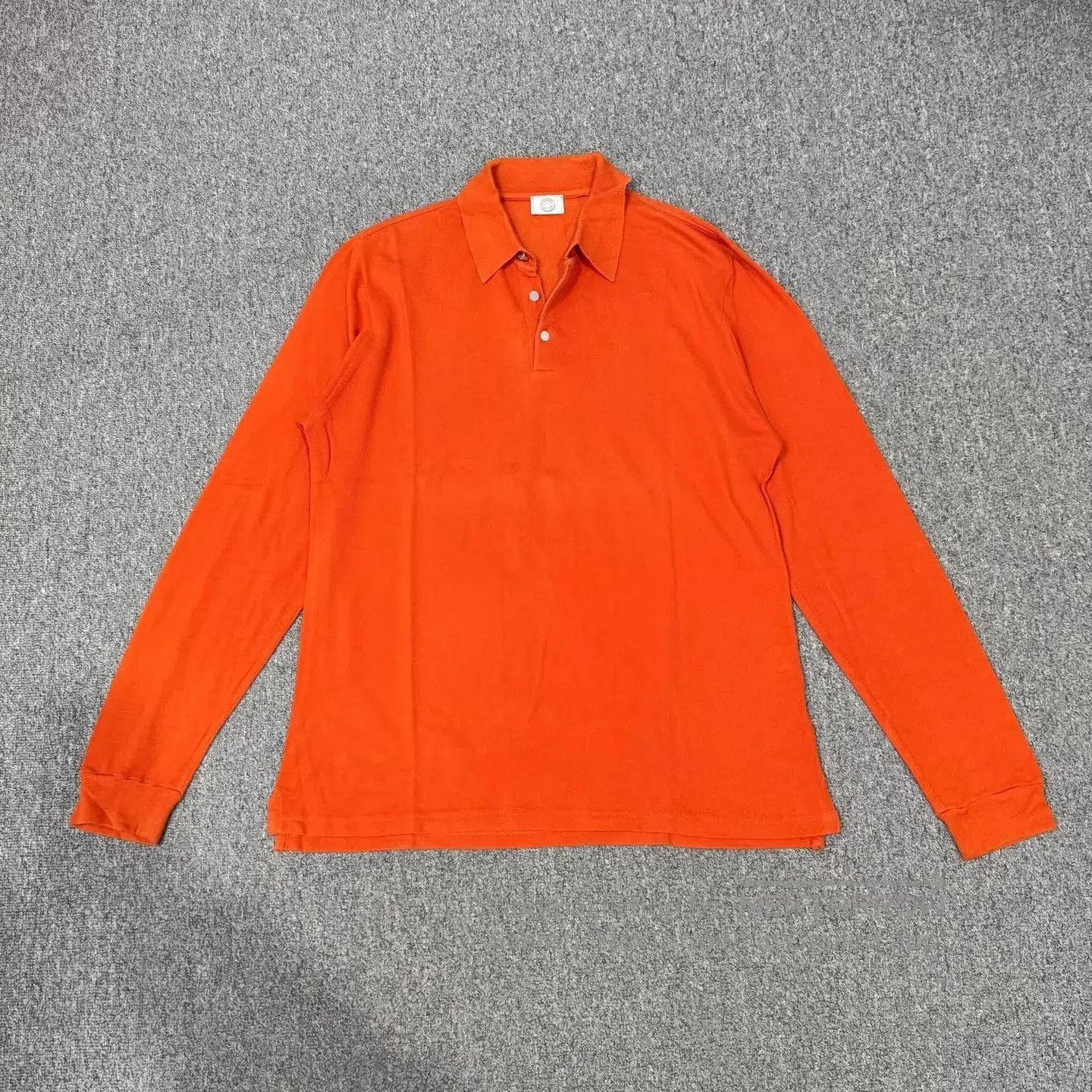Hermes Orange Long Sleeve Polo Shirt Size L. Size US L / EU 52-54 / 3 - 1 Thumbnail