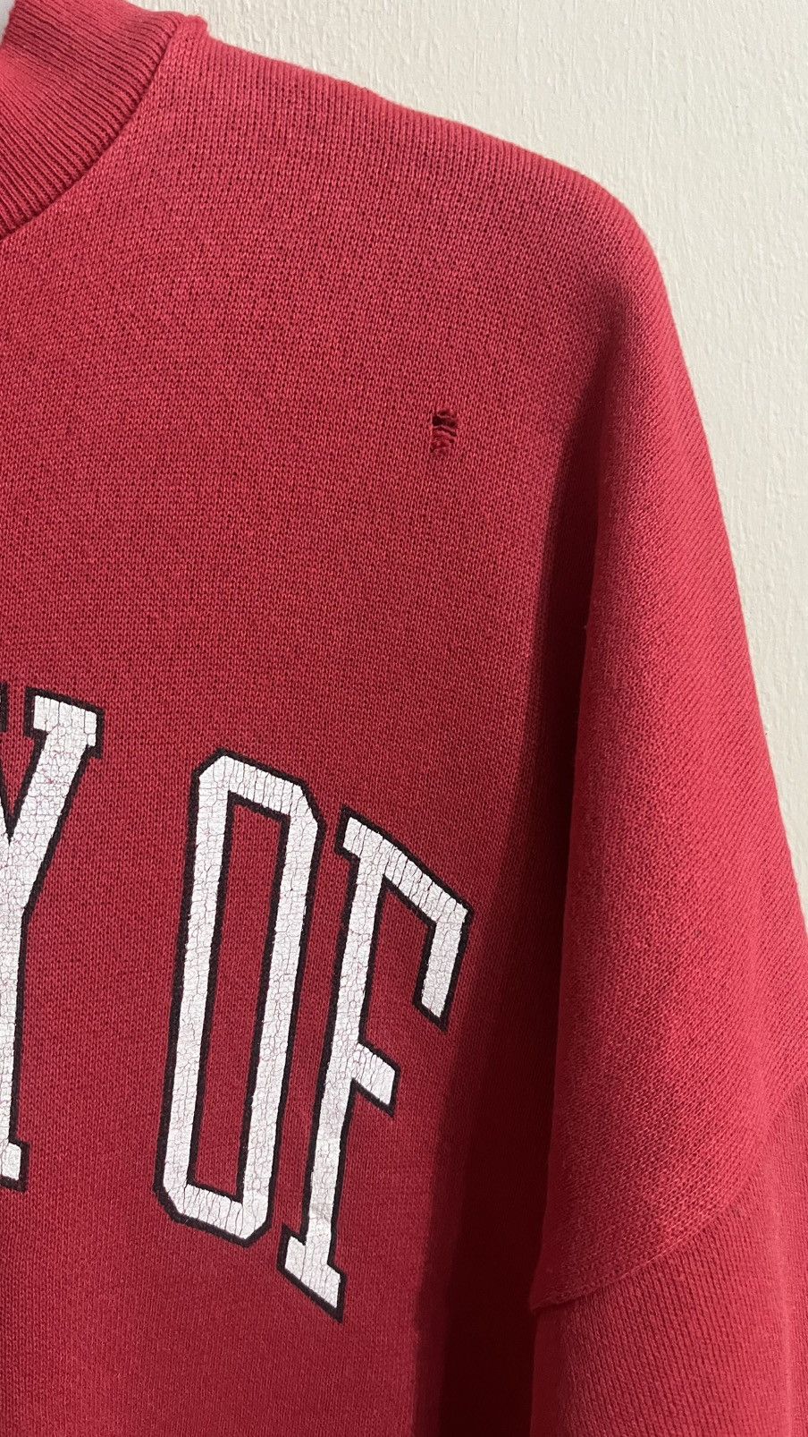 Vintage Vintage Nebraska Distressed Sweater Inspired by Raf Simons Size US XL / EU 56 / 4 - 6 Thumbnail