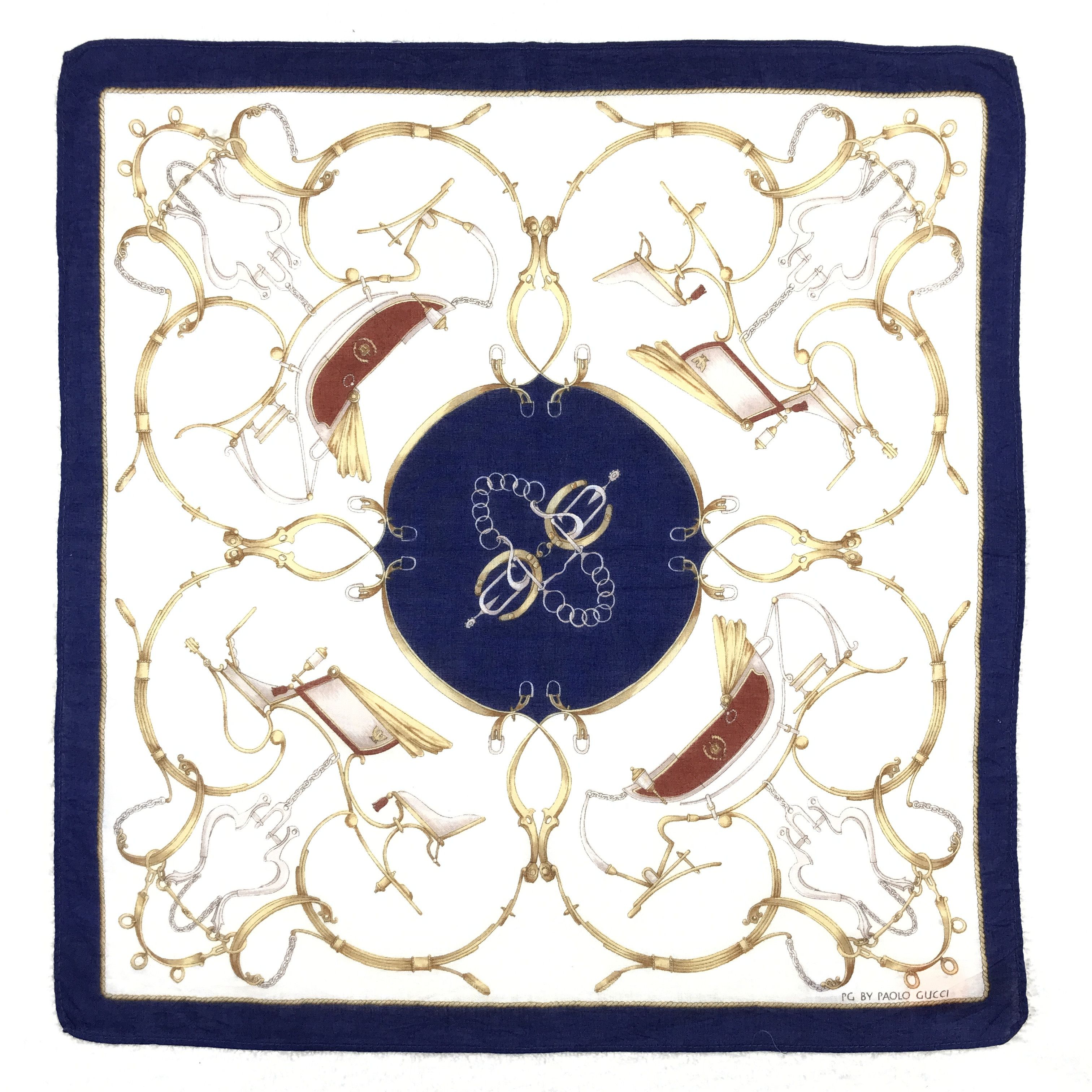 Paolo Gucci × Vintage Vintage Paolo Gucci Bandana Neckerchief Handkerchief Size ONE SIZE - 1 Thumbnail