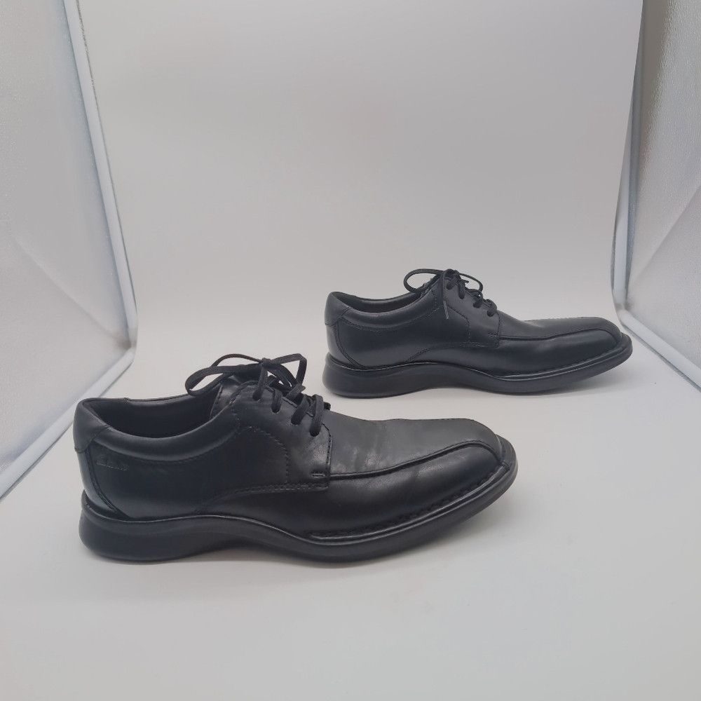 Clarks Clarks Sz 9 Kempton Run Classic Black Men's Shoes Size US 9 / EU 42 - 6 Thumbnail