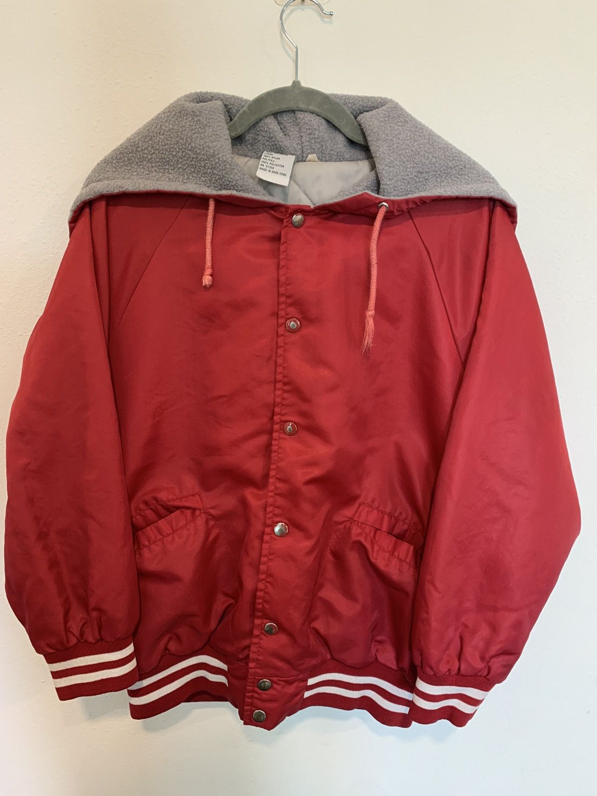 Vintage vintage button up bomber splitted hoodie Size US S / EU 44-46 / 1 - 1 Thumbnail