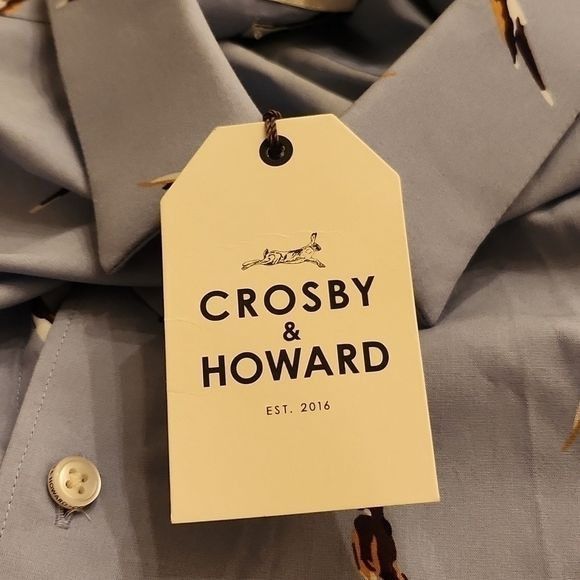 Other Crosby & Howard Stretch Fabric Light Blue Button Down LS Bir Size US XL / EU 56 / 4 - 9 Thumbnail
