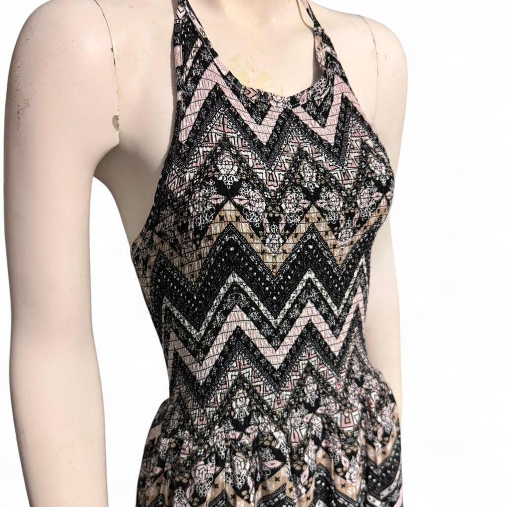 Adam Levine Halter chevron print maxi dress Size L / US 10 / IT 46 - 5 Thumbnail