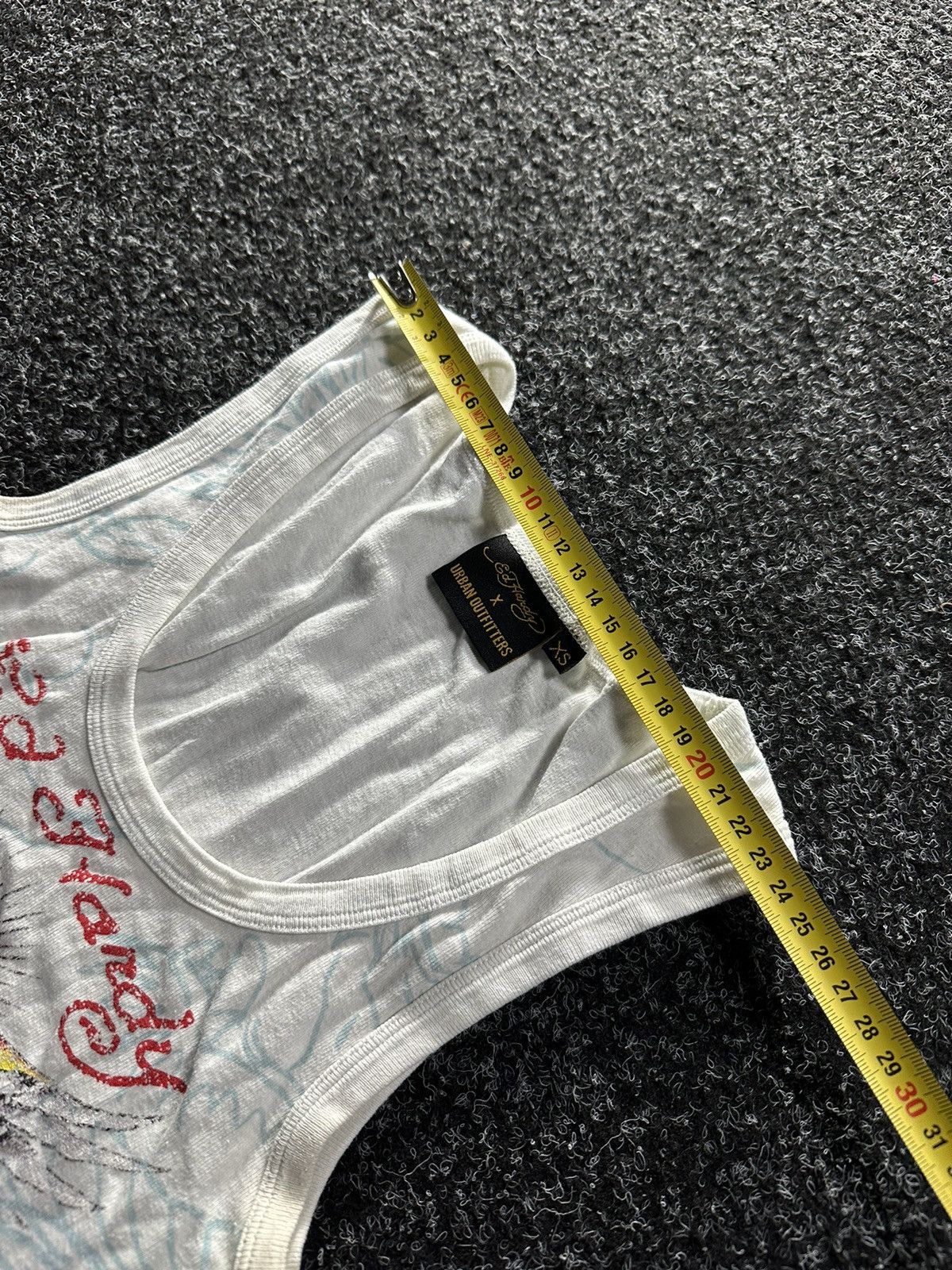 Designer × Ed Hardy ❗️Vintage Ed Hardy tiger big True Love Logo Women Tee Size XS / US 0-2 / IT 36-38 - 2 Thumbnail