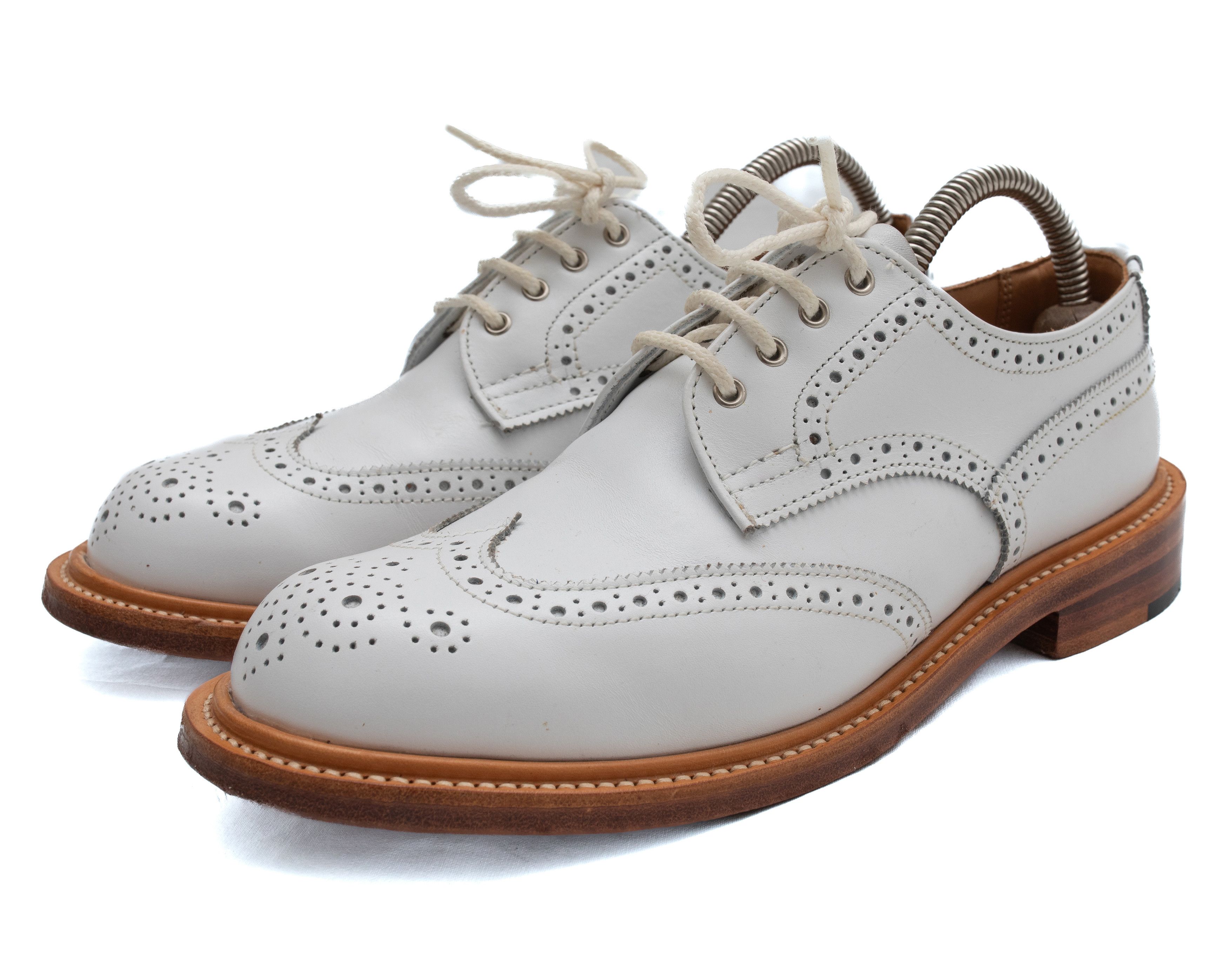 Trickers TRICKERS Anne Wing Tip Country Brogues White | Grailed