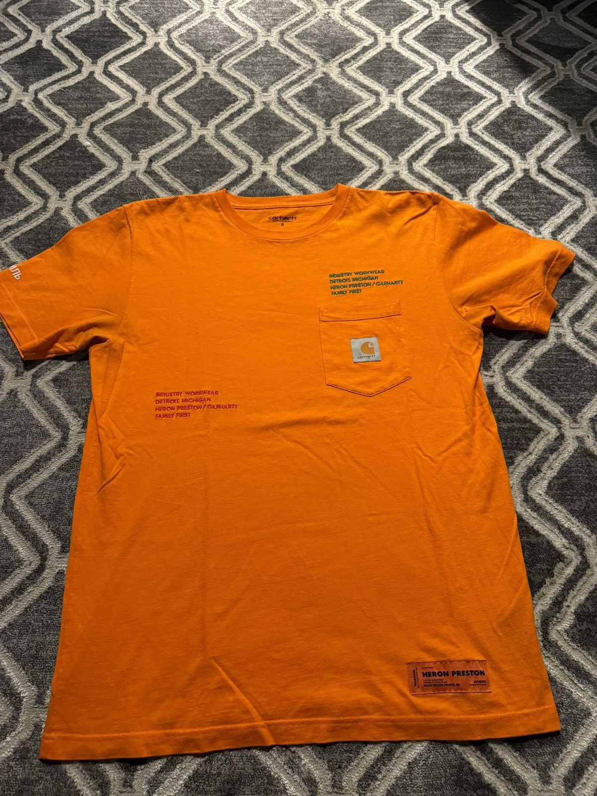 ヘロンプレストン×カーハートコラボTシャツ Heron Preston - Heron Preston X Carhartt T-Shirt | HBX