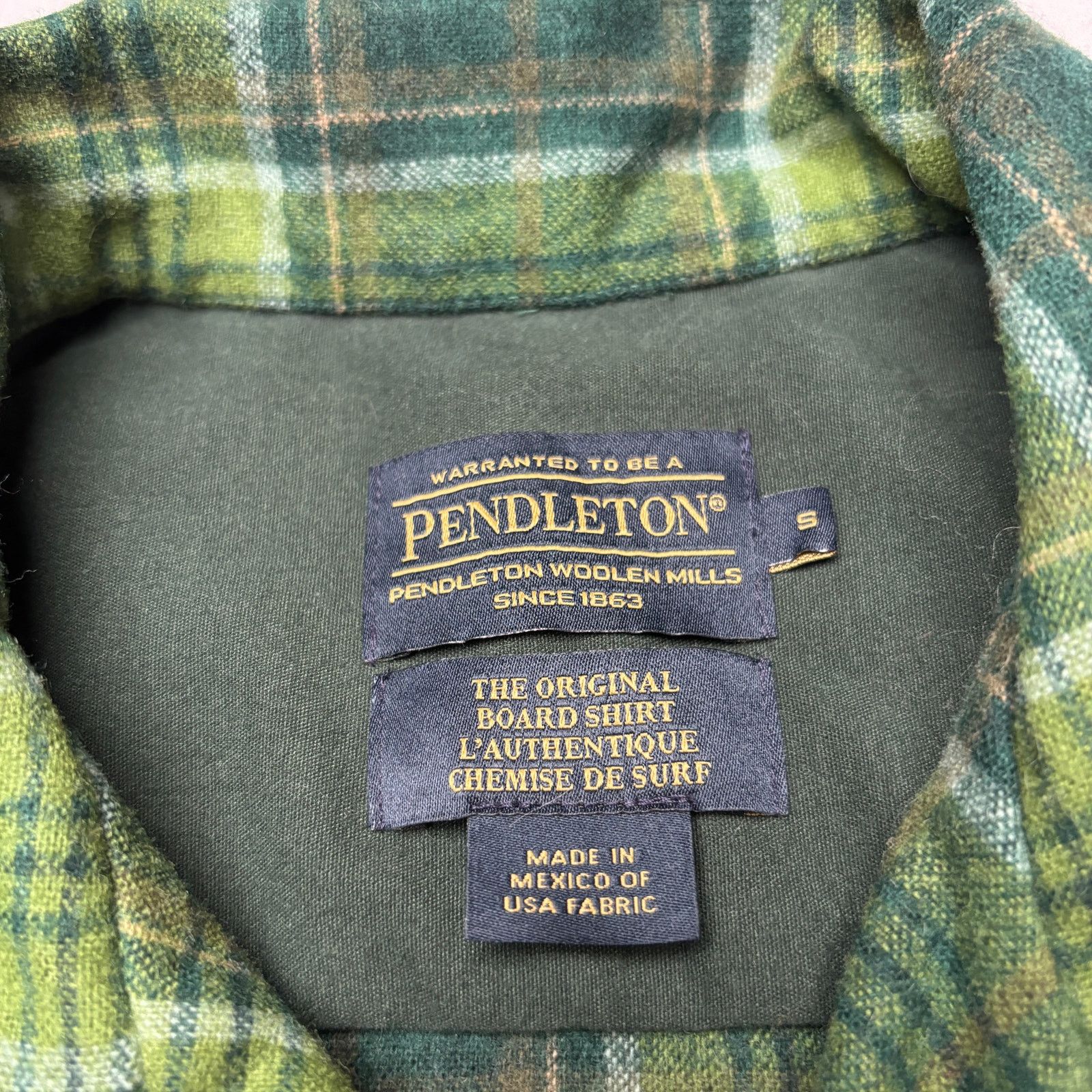 Pendleton Pendleton Virgin Wool The Original Board Shirt Small Plaid Size US S / EU 44-46 / 1 - 4 Thumbnail